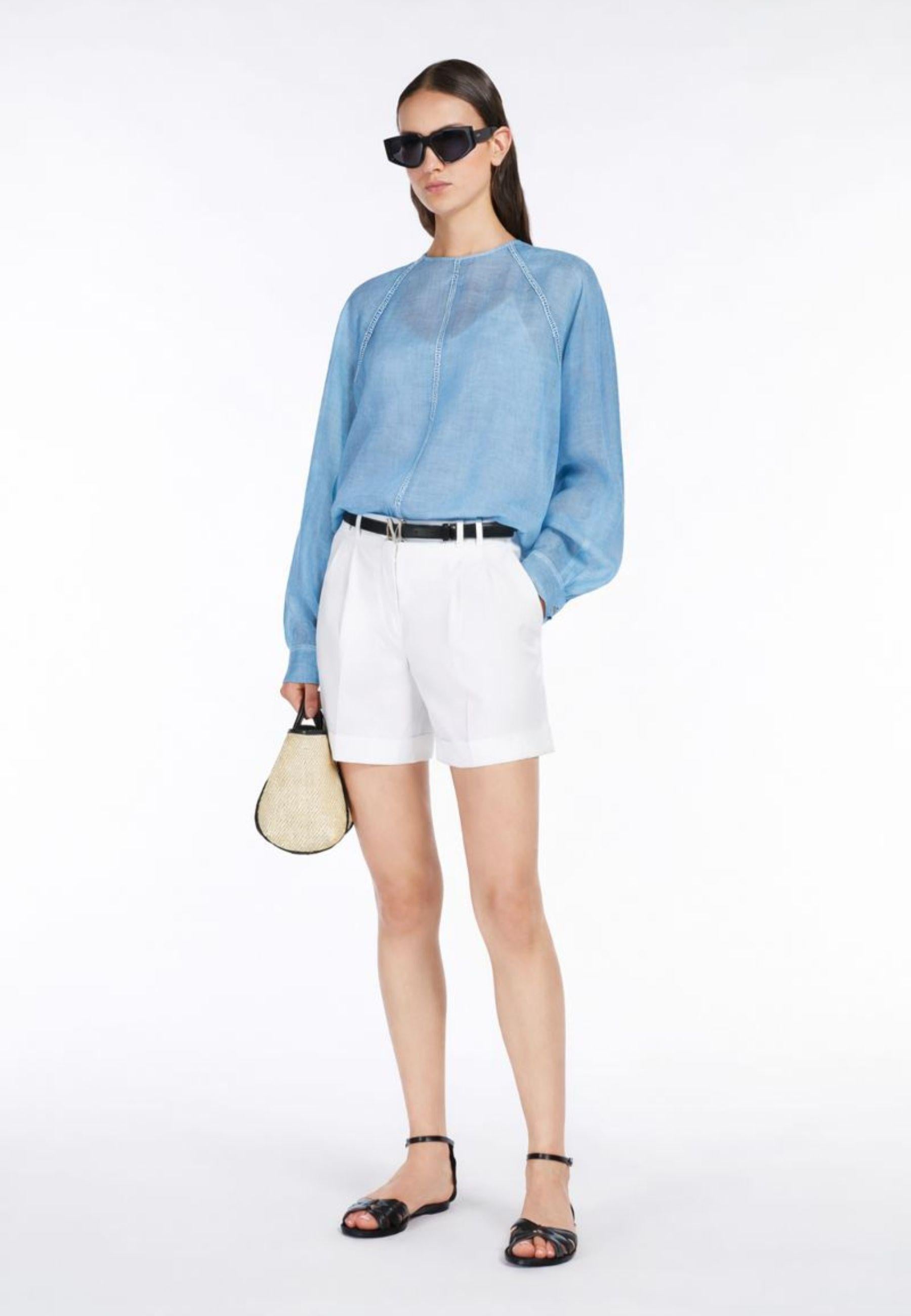Blusa in garza ramiè 