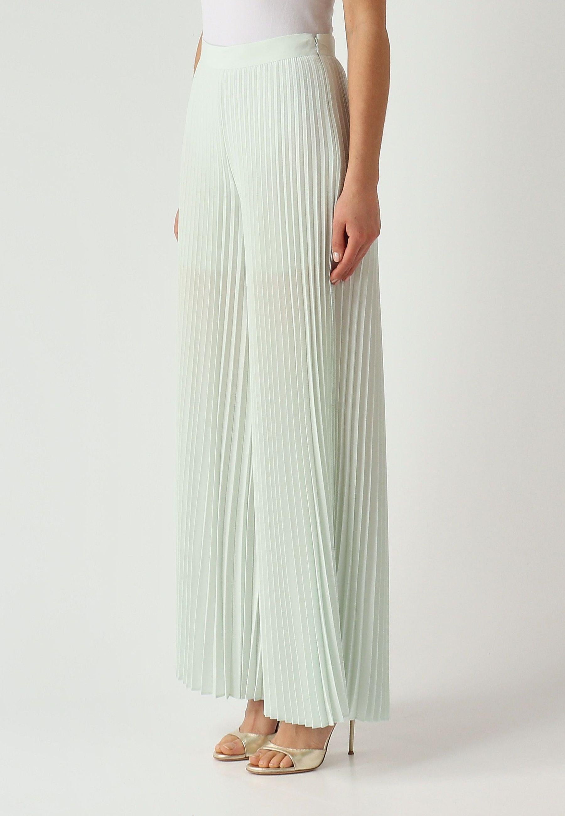 Pantalone plissé a gamba ampia 