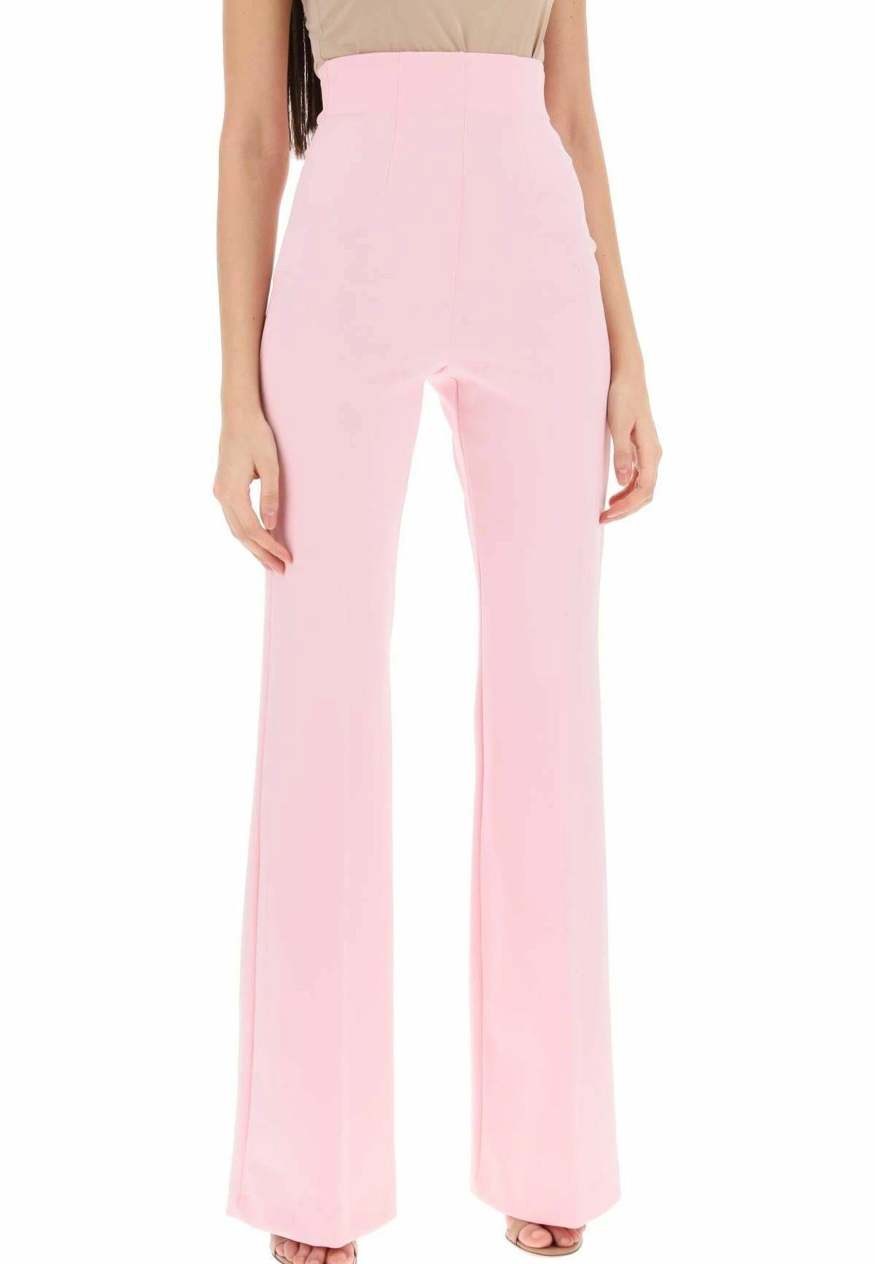 Sportmax - Pantaloni flare in jersey tecnico effetto scuba 