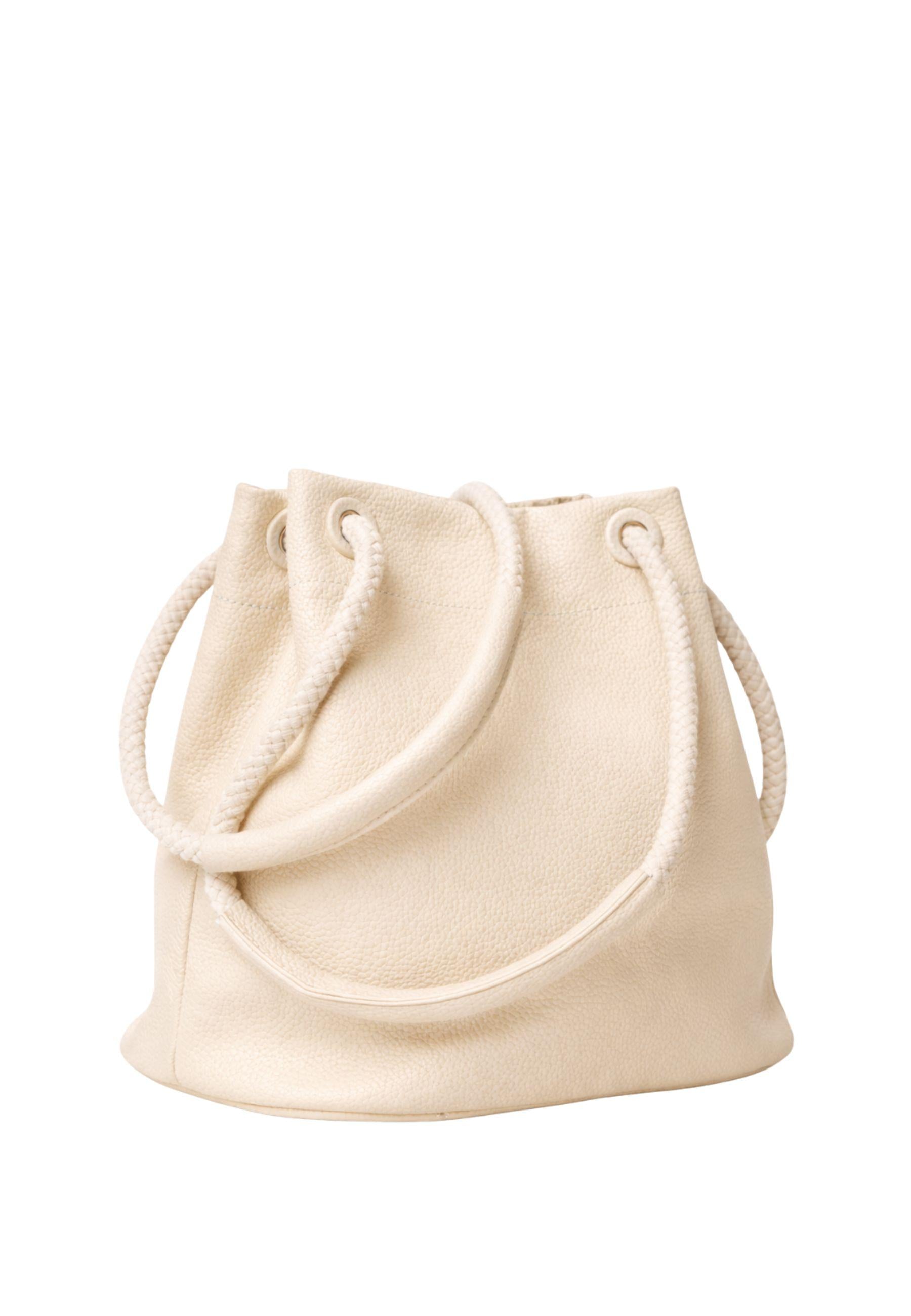 Borsa secchiello con manici in corda 