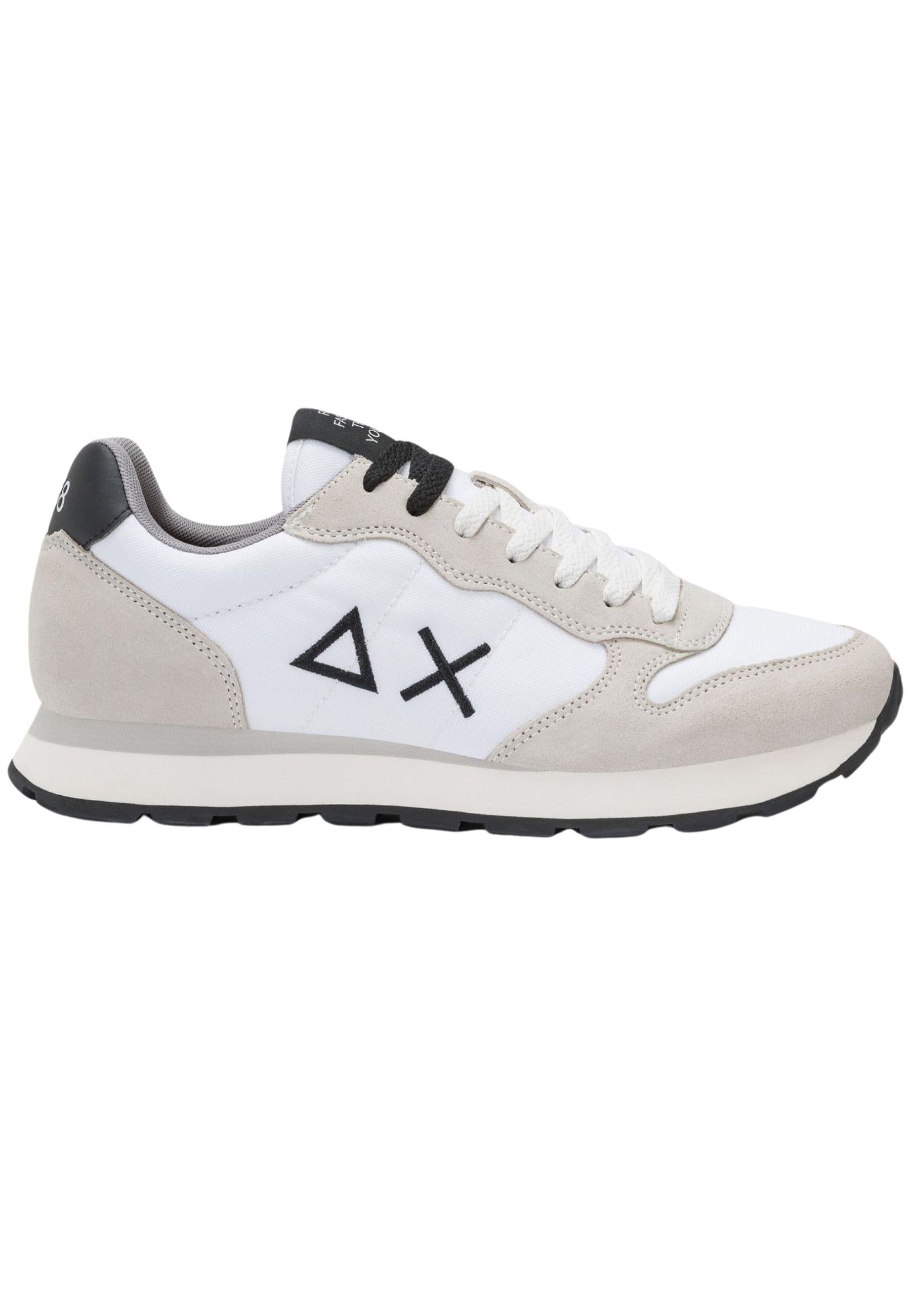 Sneaker Tom in nylon e suede bianco 