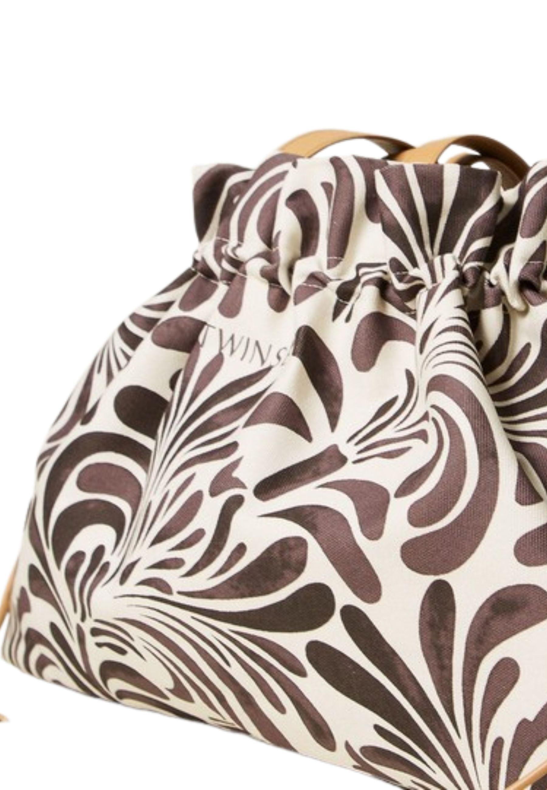 Borsa shopper in canvas stampa Botanical 