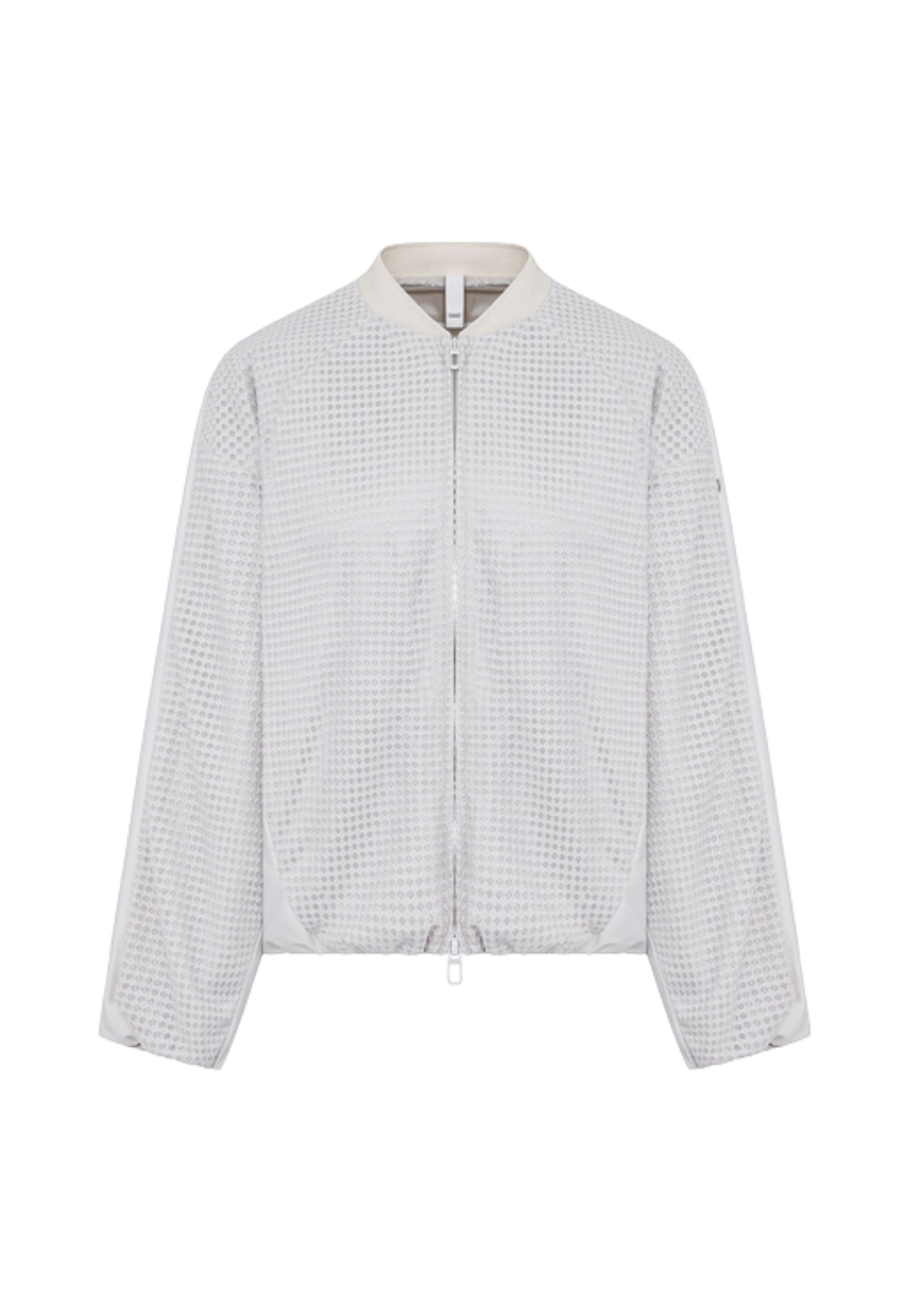 Giacca corta oversize in rete tecnica bi-stretch - DUNO 