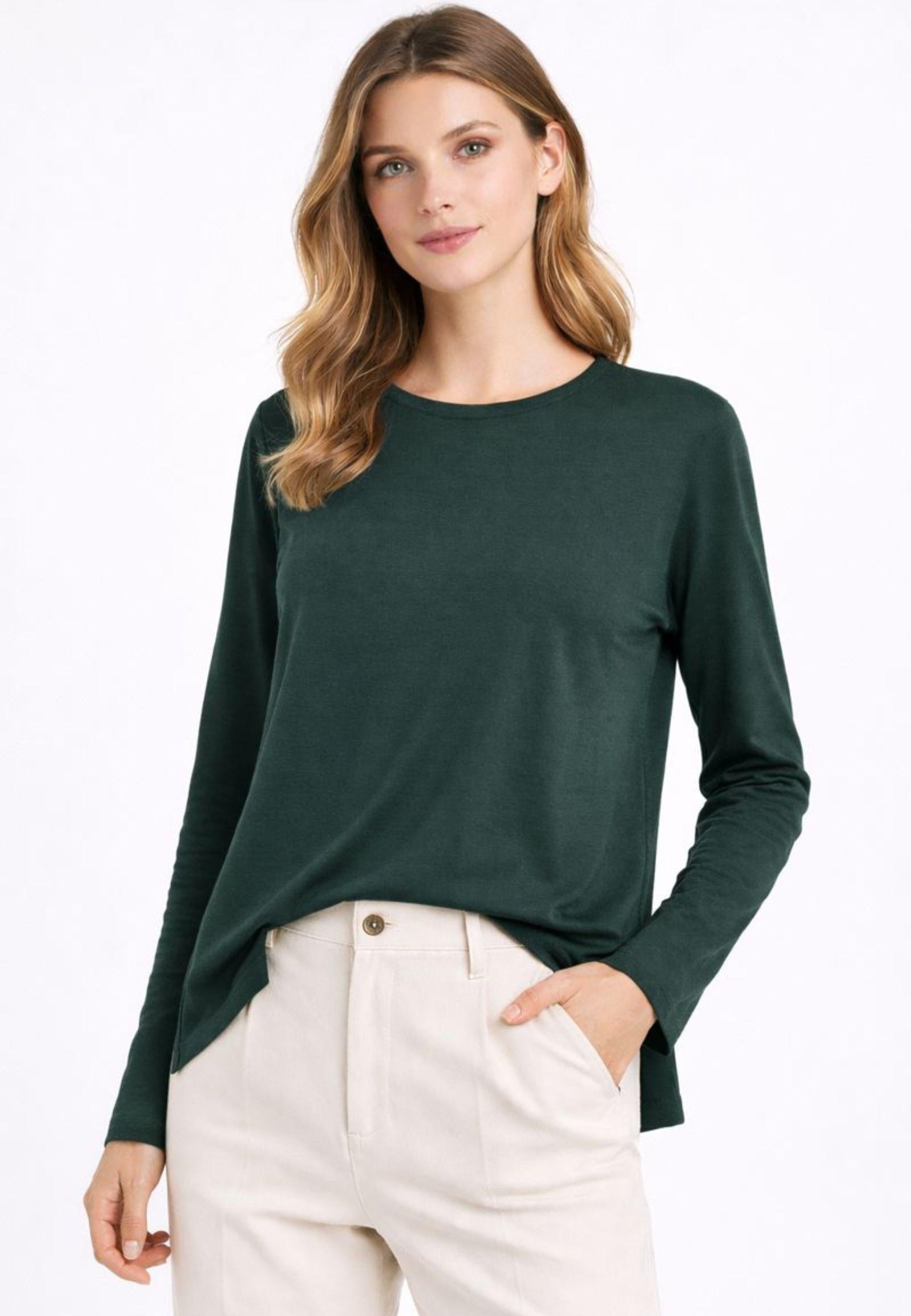 Max Mara Leisure Elegia - Maglia in viscosa stretch con spacchi laterali 
