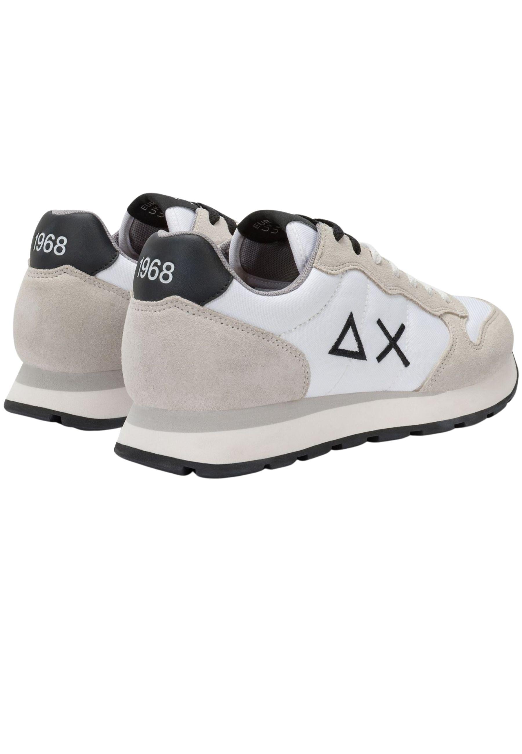 Sneaker Tom in nylon e suede bianco 