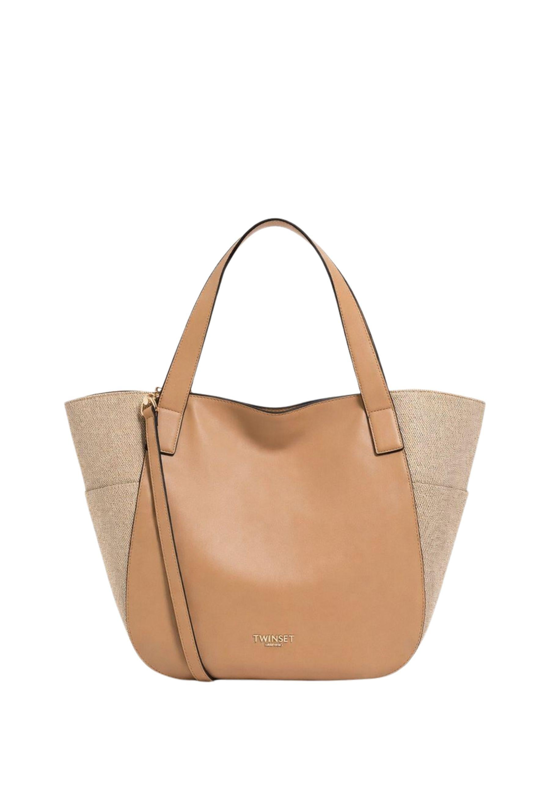 Borsa donna modello HOBO in materiale effetto pelle 