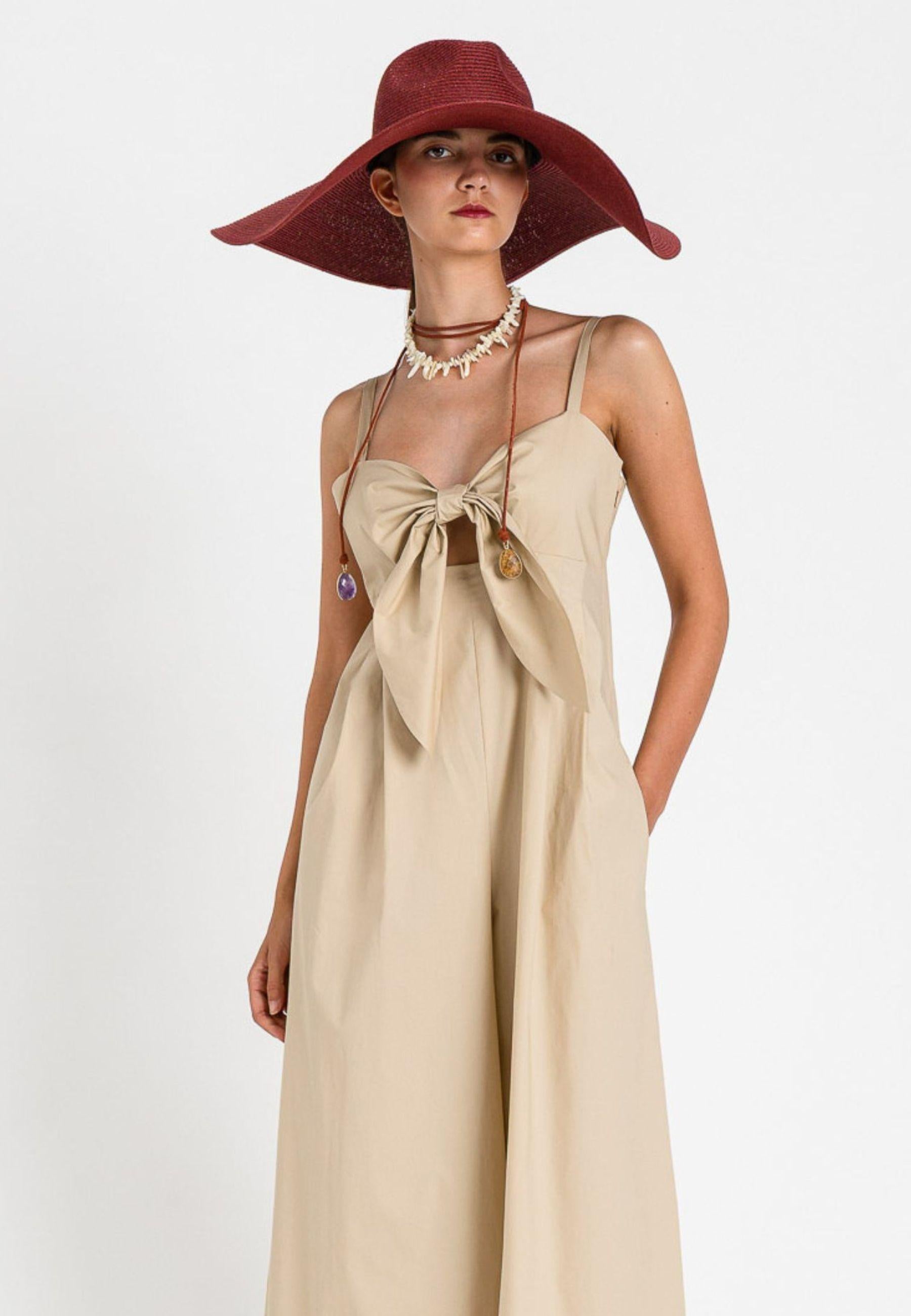 Tuta lunga con fiocco frontale - Twinset 
