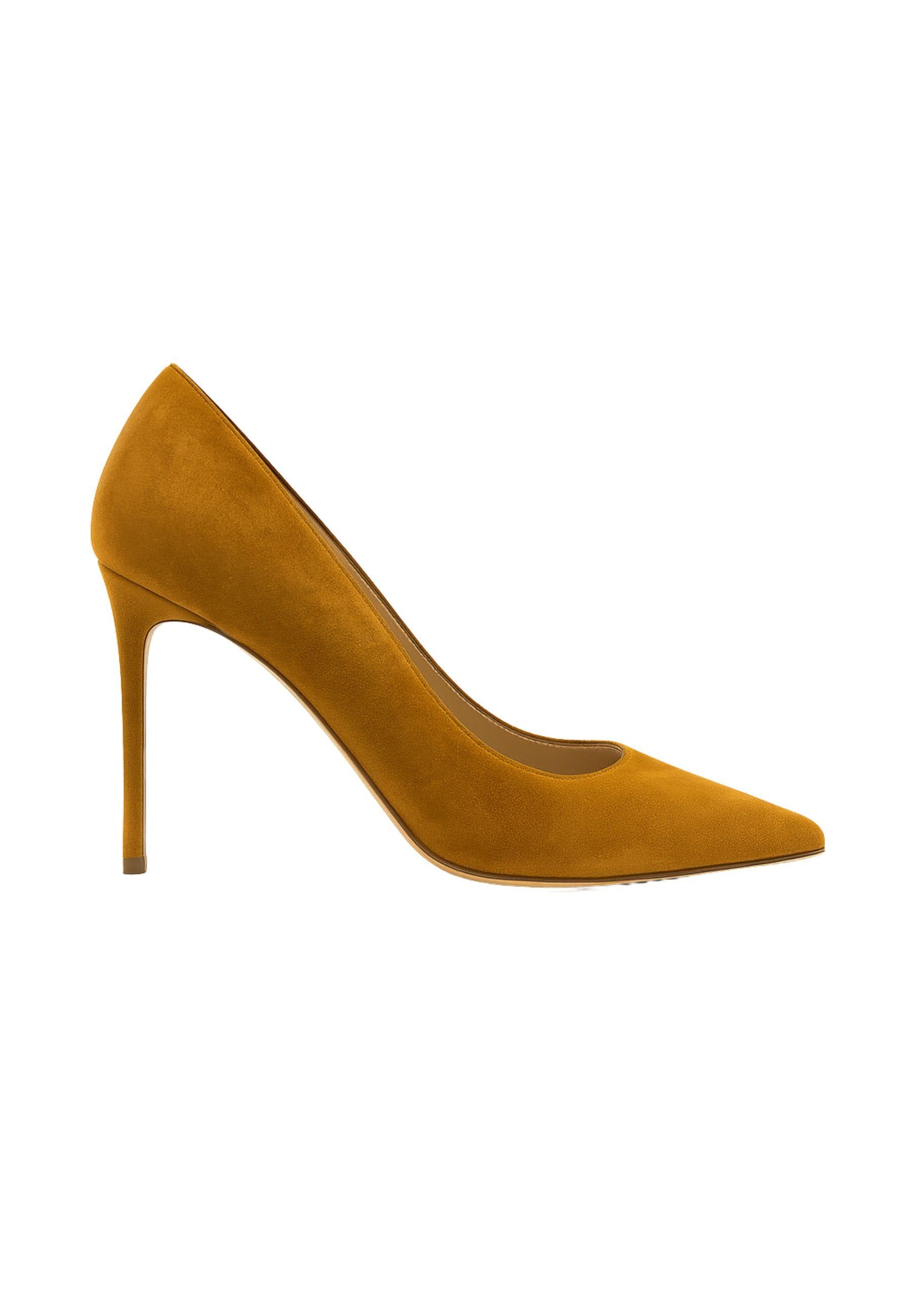 FRANCESCO SACCO Décolleté in camoscio cognac - Tacco 9 cm 