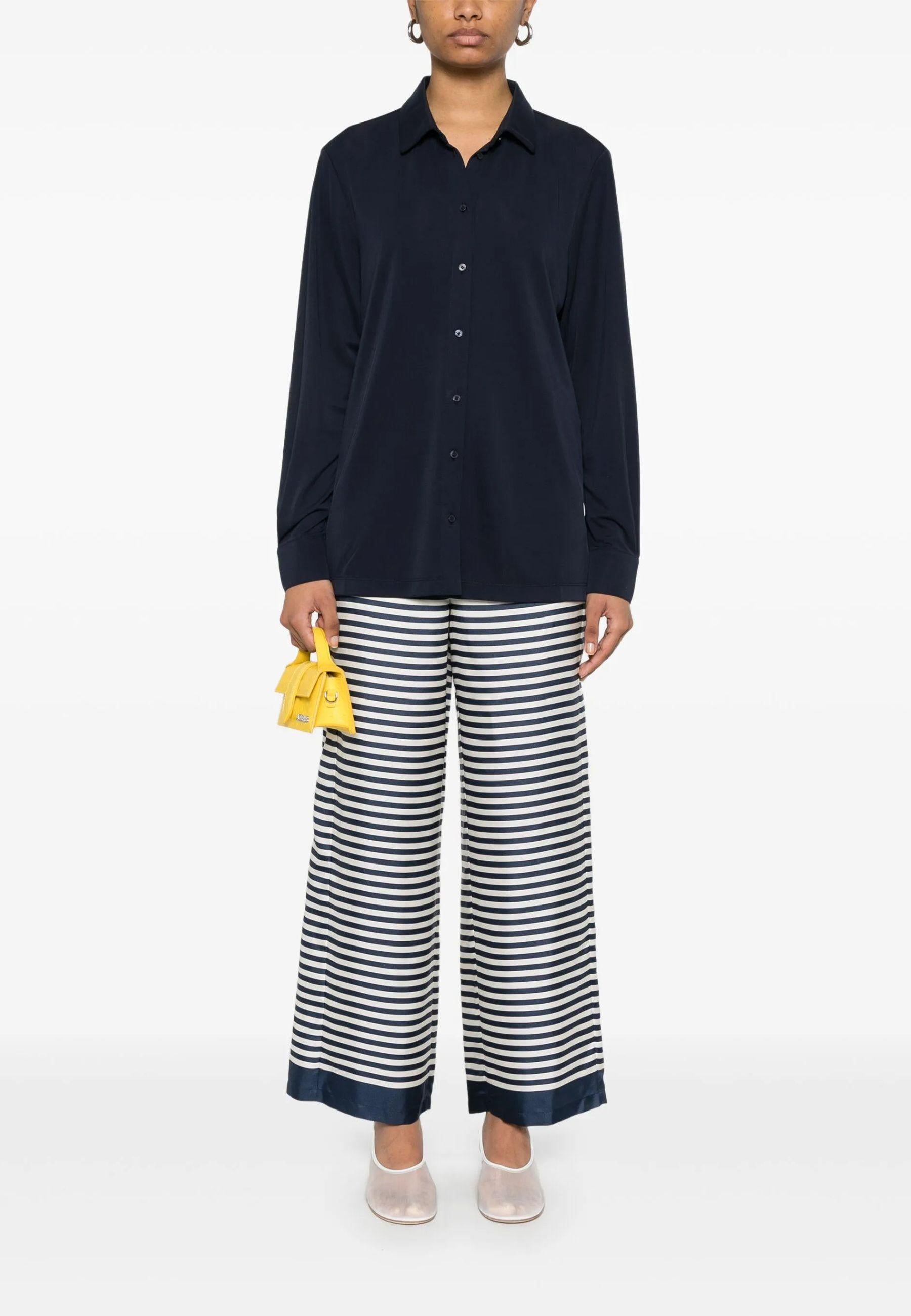 'S Max Mara - Pantaloni Nine in seta a righe 