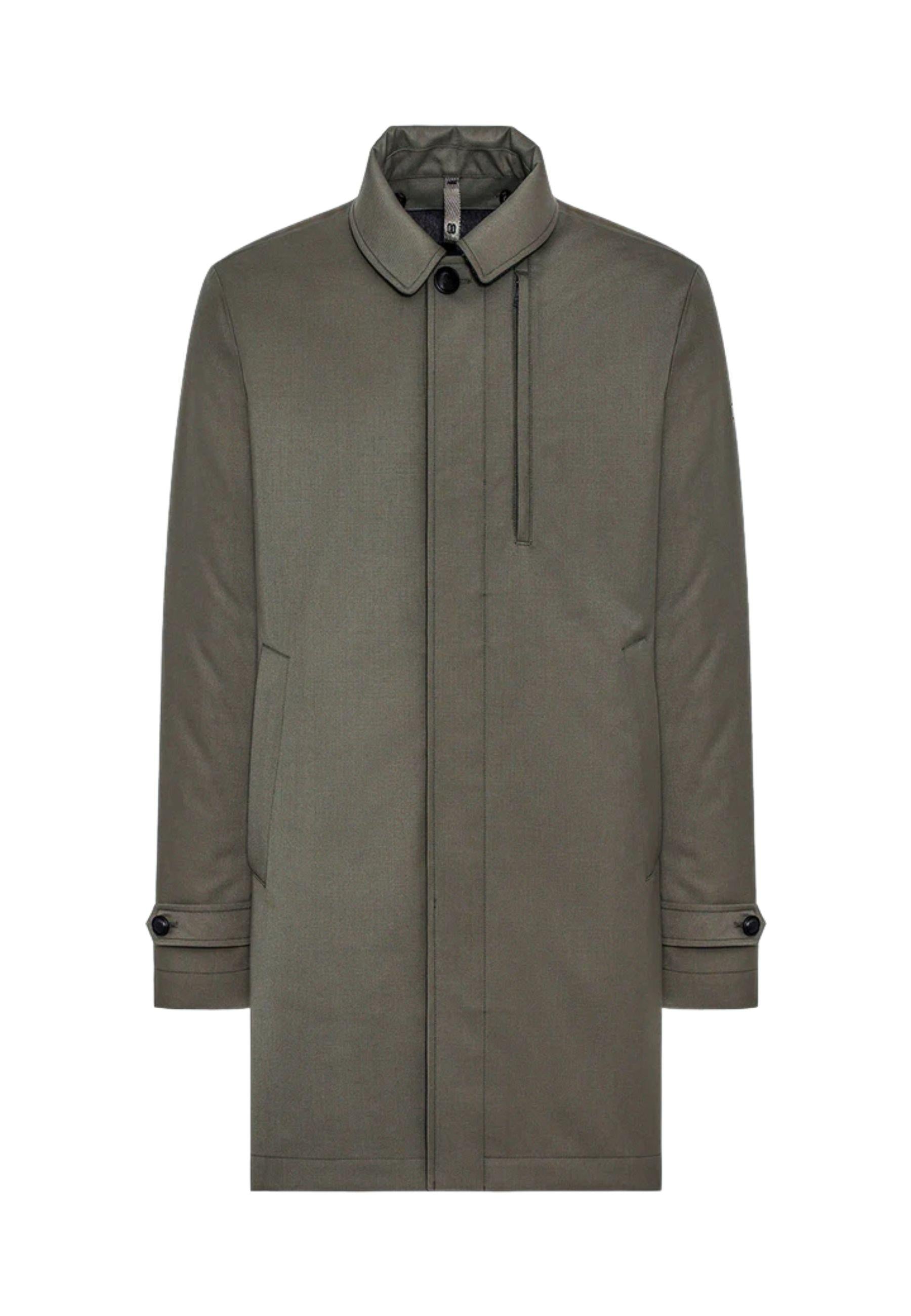 Cappotto realizzato in tessuto 3-Layer di lana tecnica 