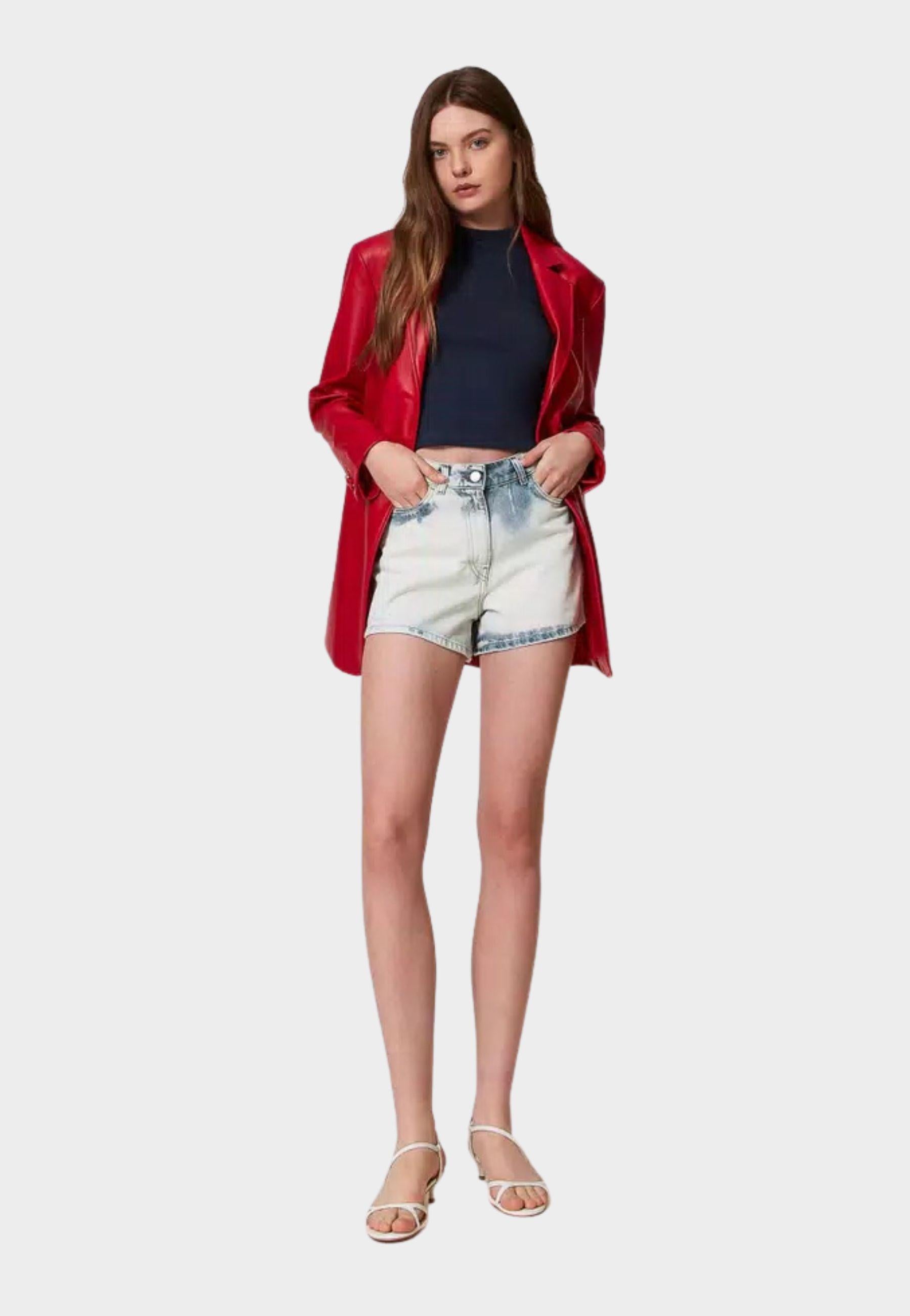 Shorts in jeans super bleach 