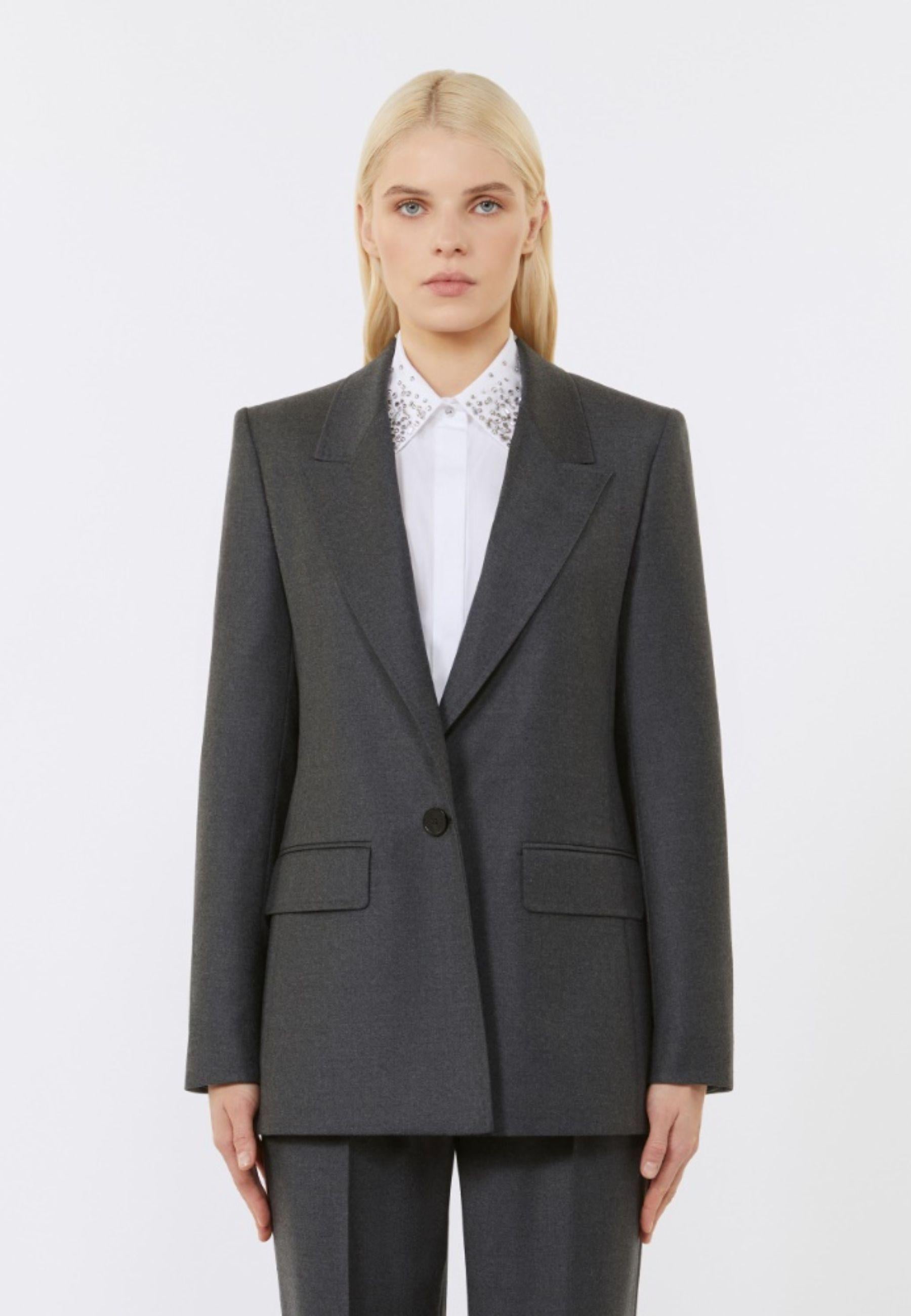 Blazer regular fit in flanella 