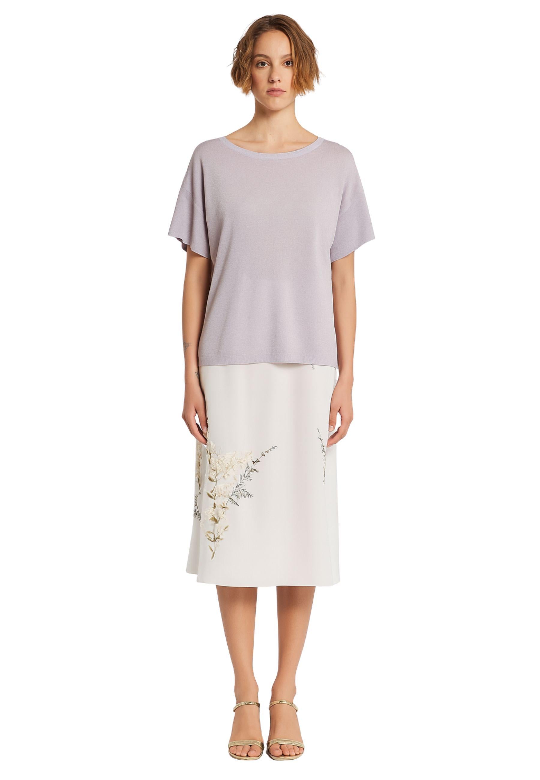 Maglia in filato misto seta lurex 