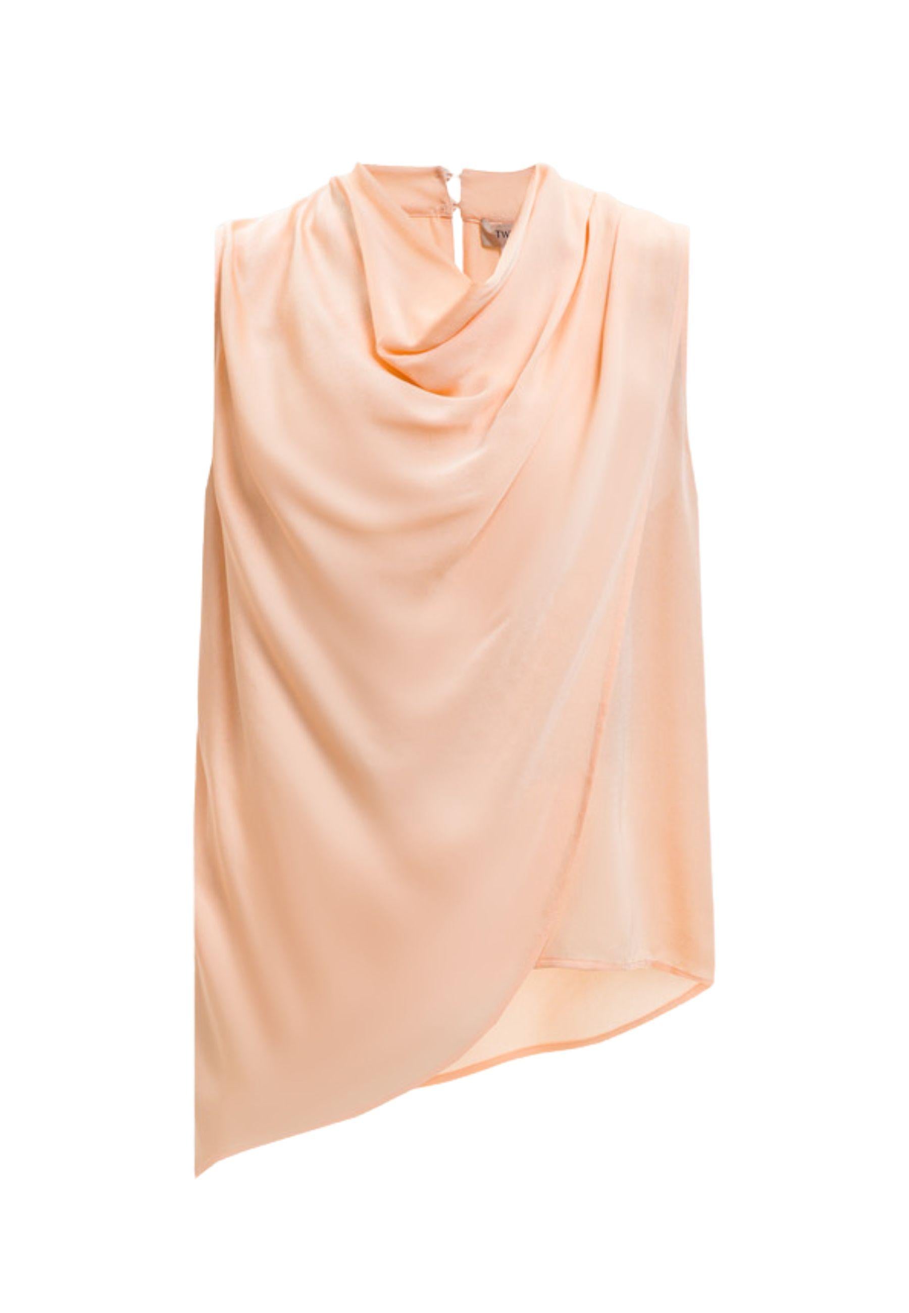 Top drappeggiato in viscosa<BR/> 