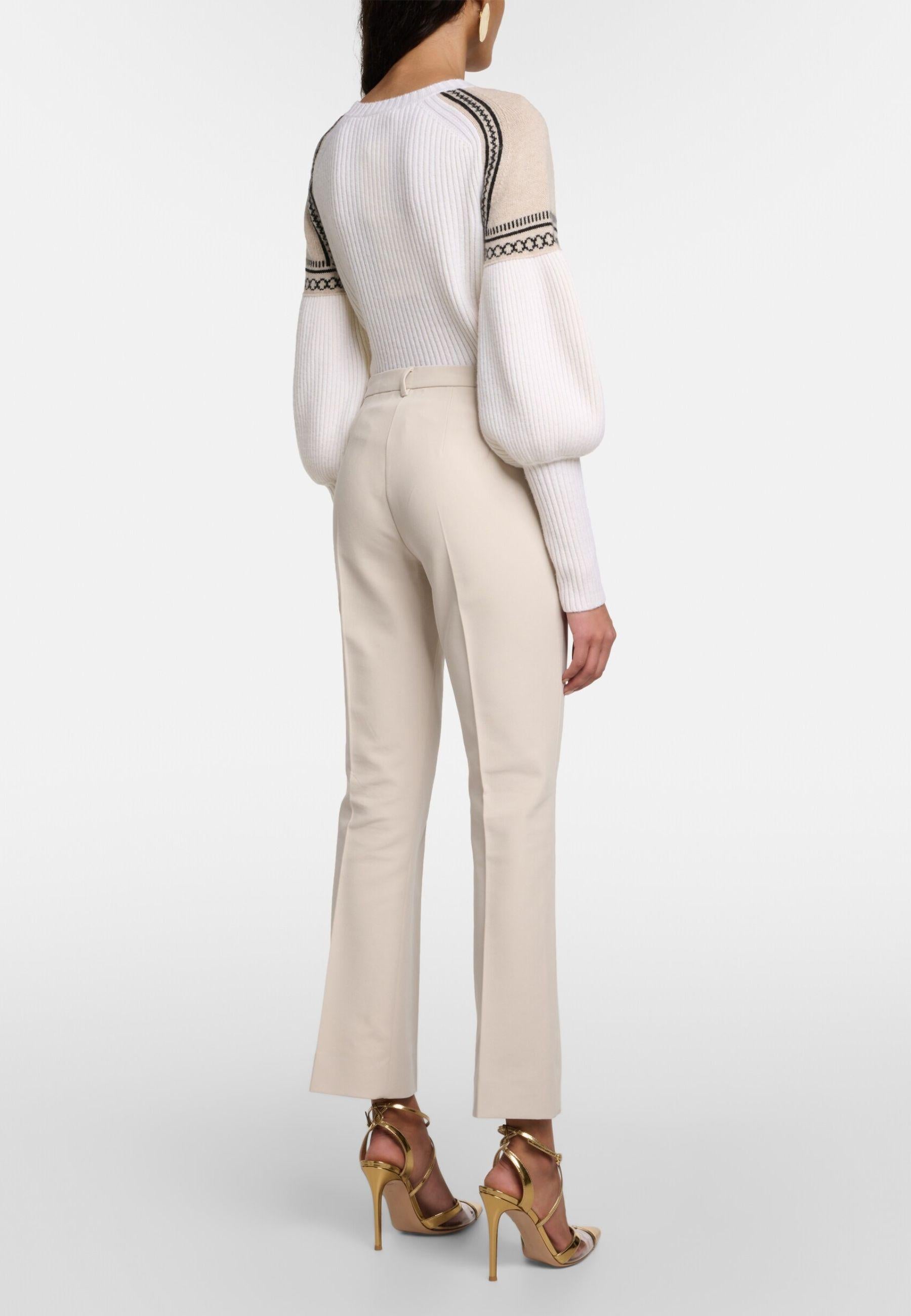 Pantaloni Fatina in Cotone e Viscosa Stretch 