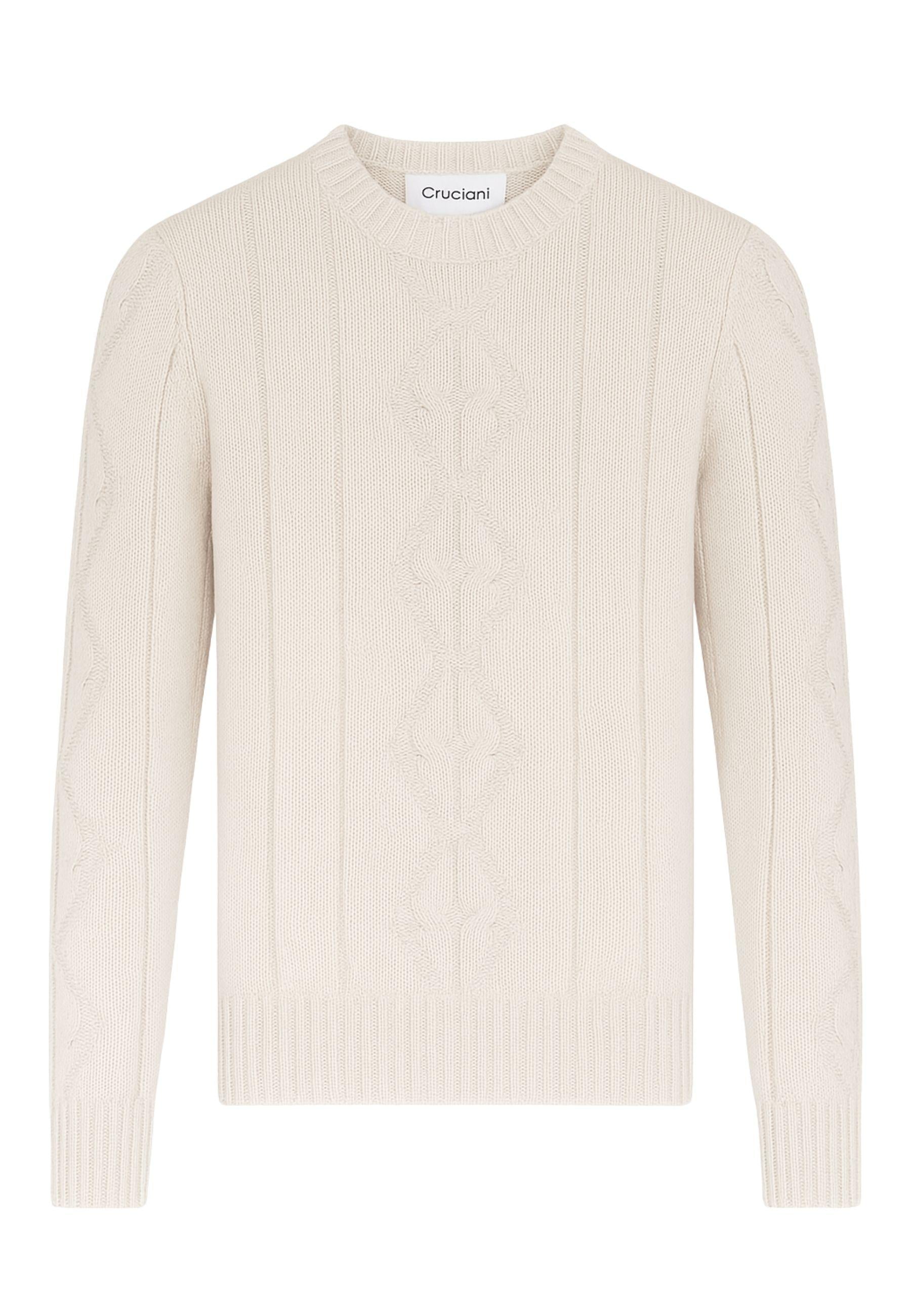 Maglione girocollo Cruciani in misto lana e cashmere 