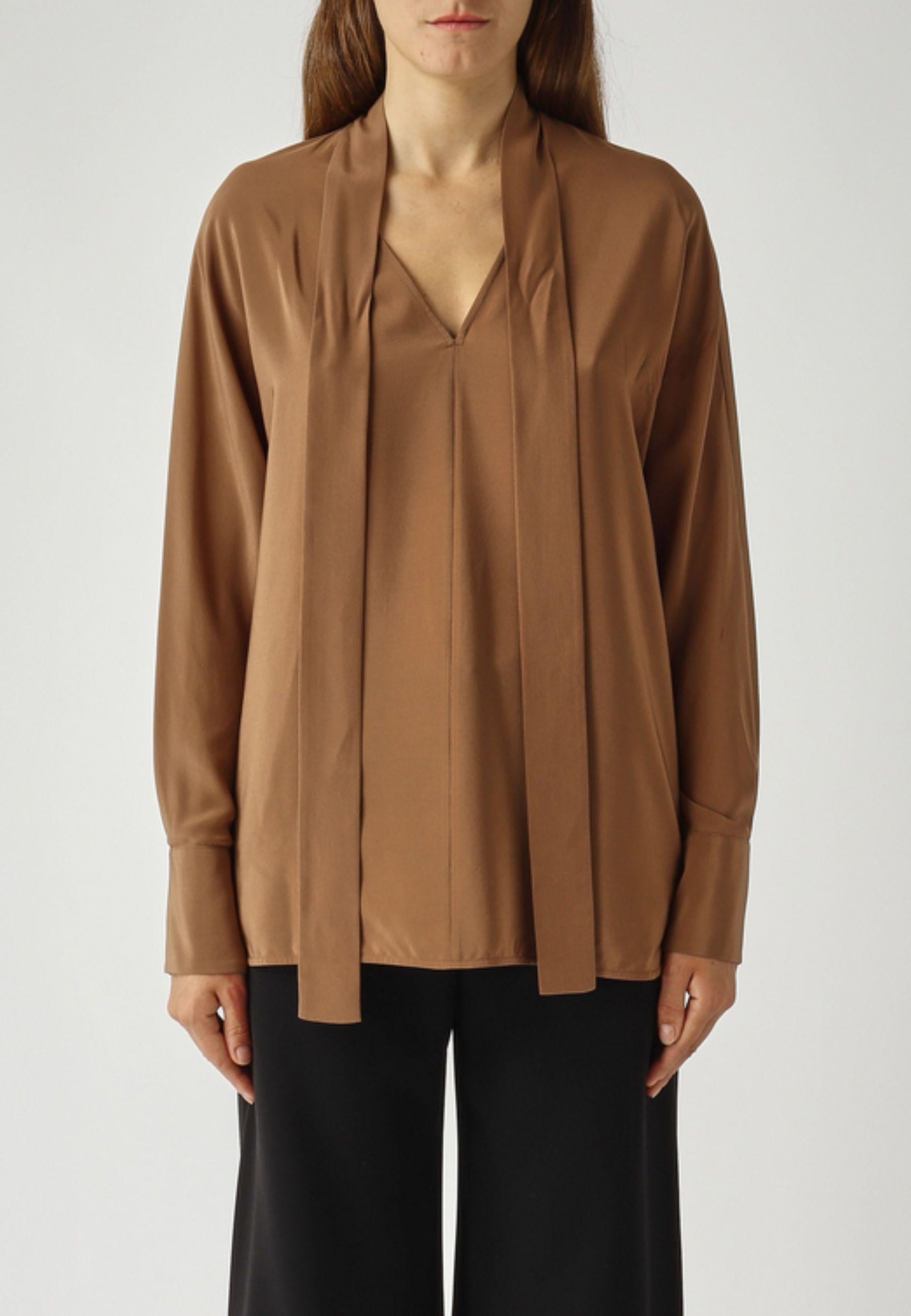 Max Mara Studio - Blusa in seta con fusciacca 