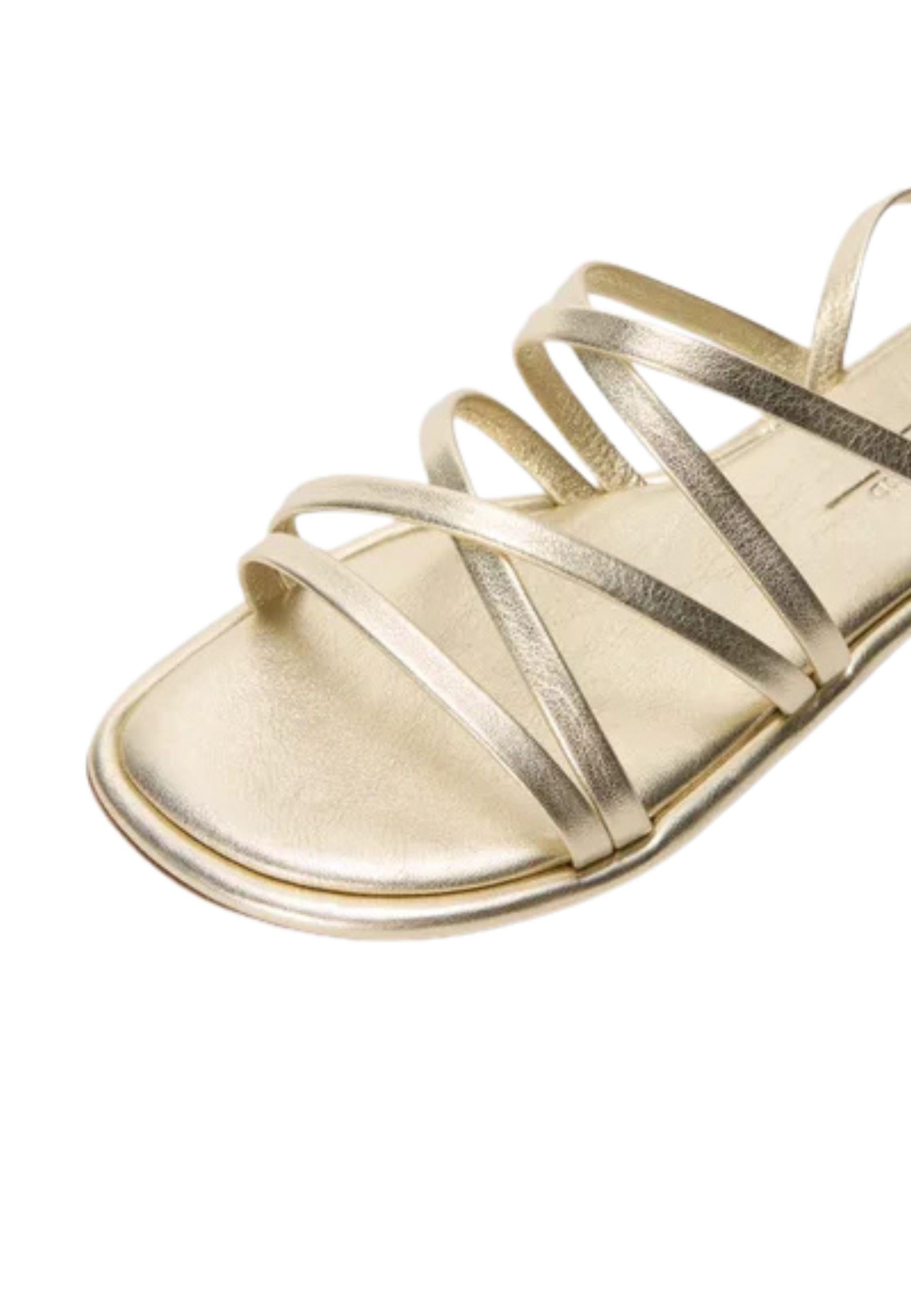 Weekend Max Mara - Sandali Fiabe con cinturino in pelle dorata 