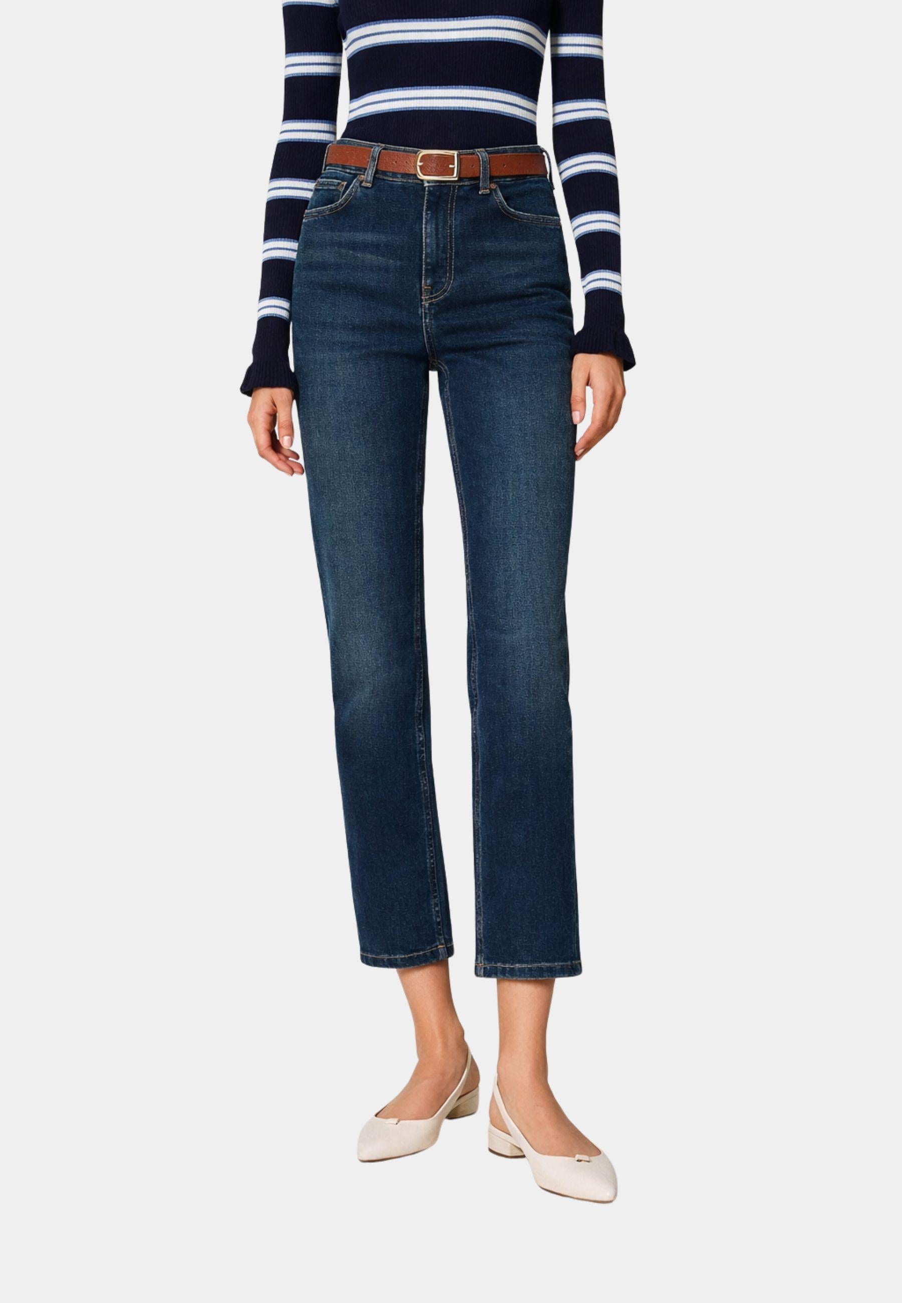 Jeans cropped cinque tasche 