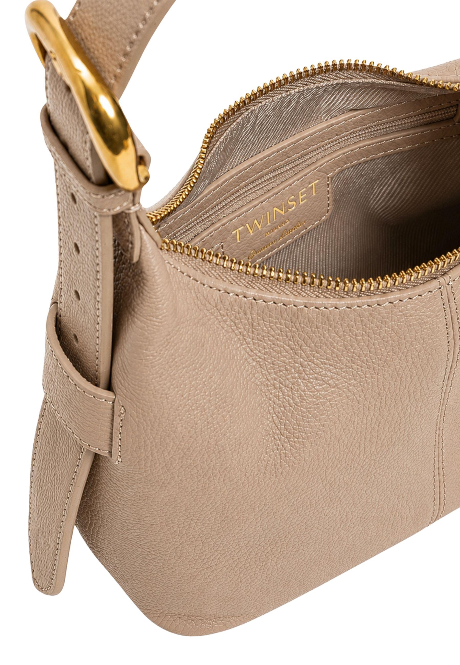 Borsa Hobo Donna in Vera Pelle con Tracolla Regolabile 