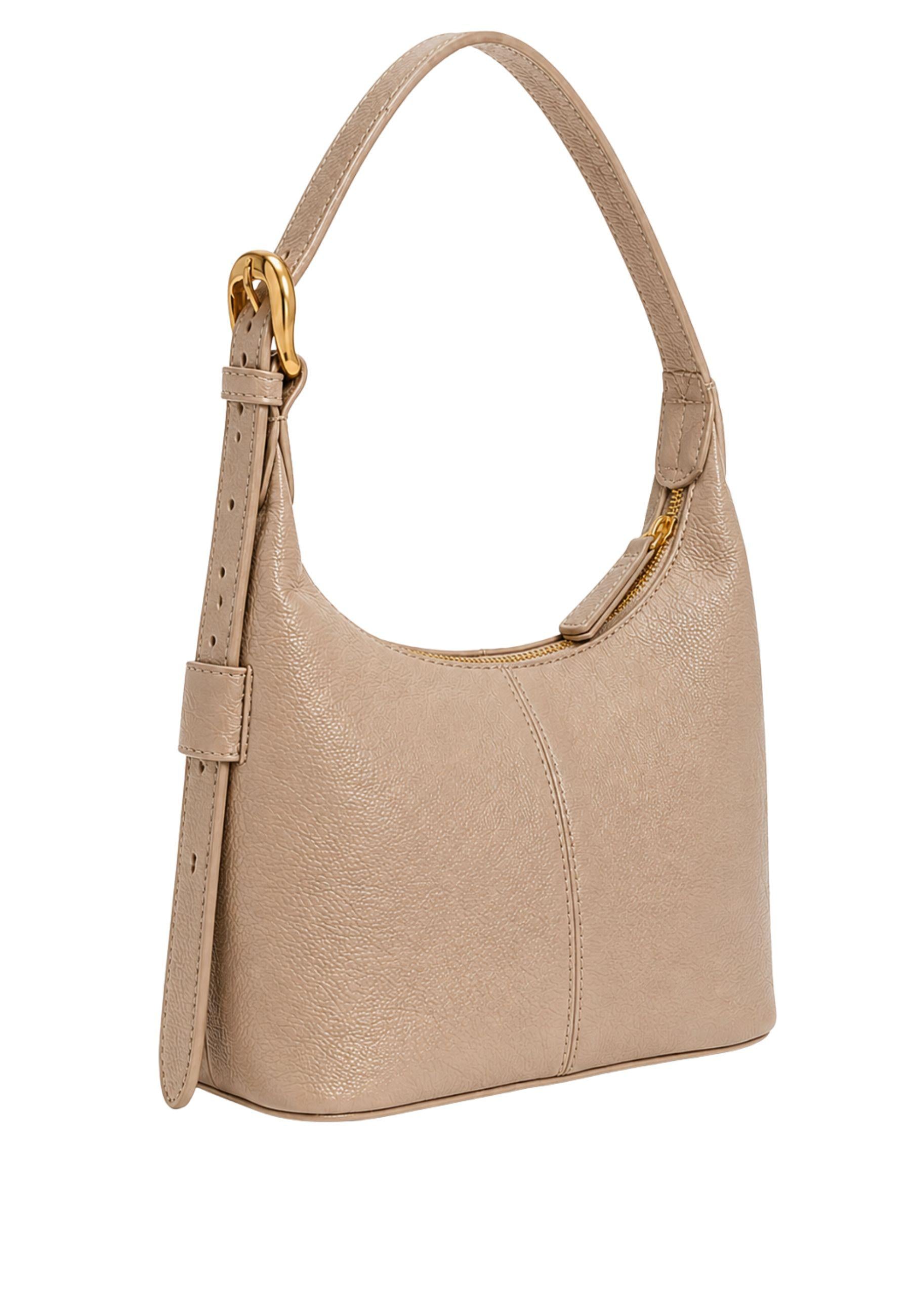 Borsa Hobo Donna in Vera Pelle con Tracolla Regolabile 
