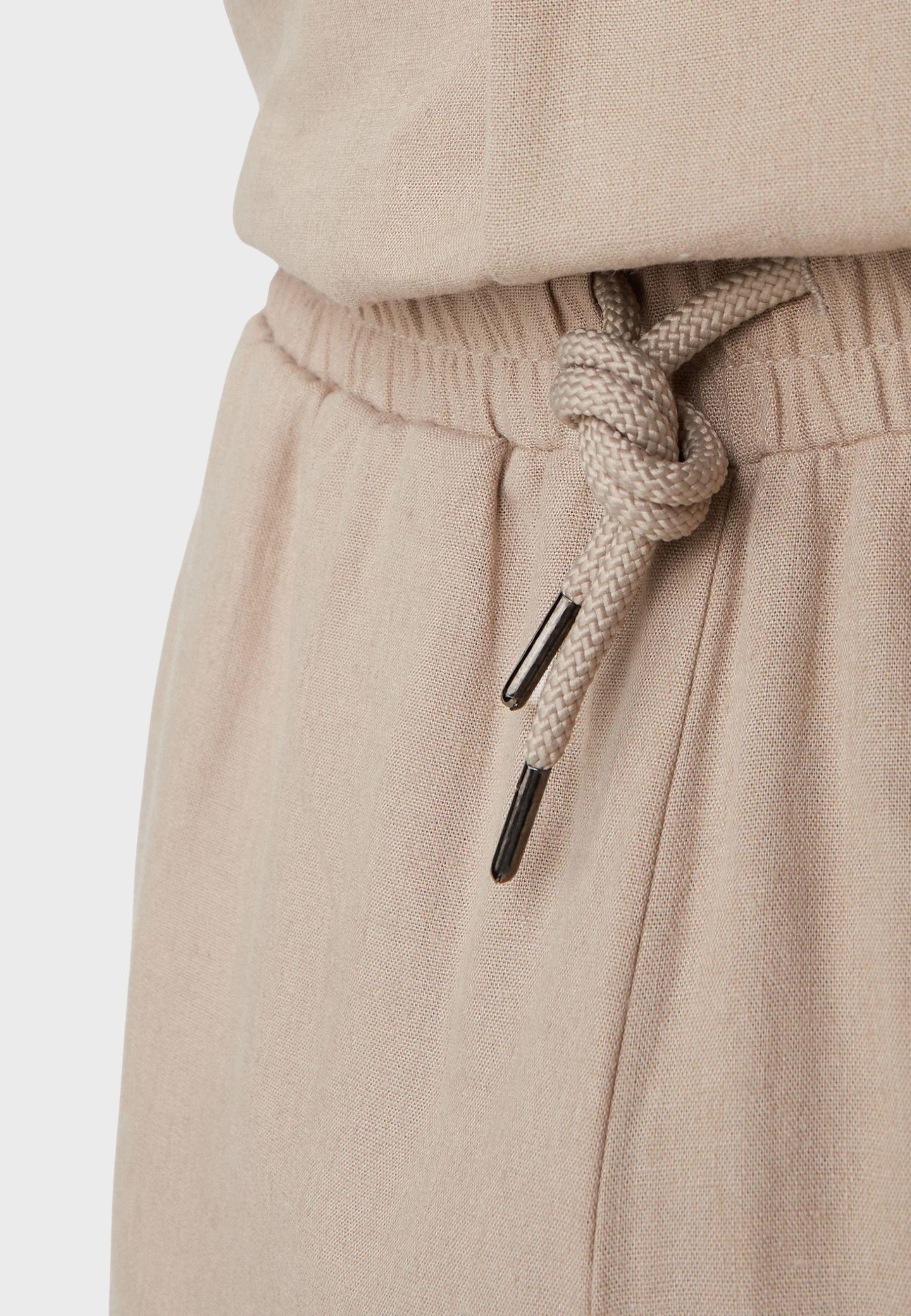 Pantaloni beachwear in misto lino 