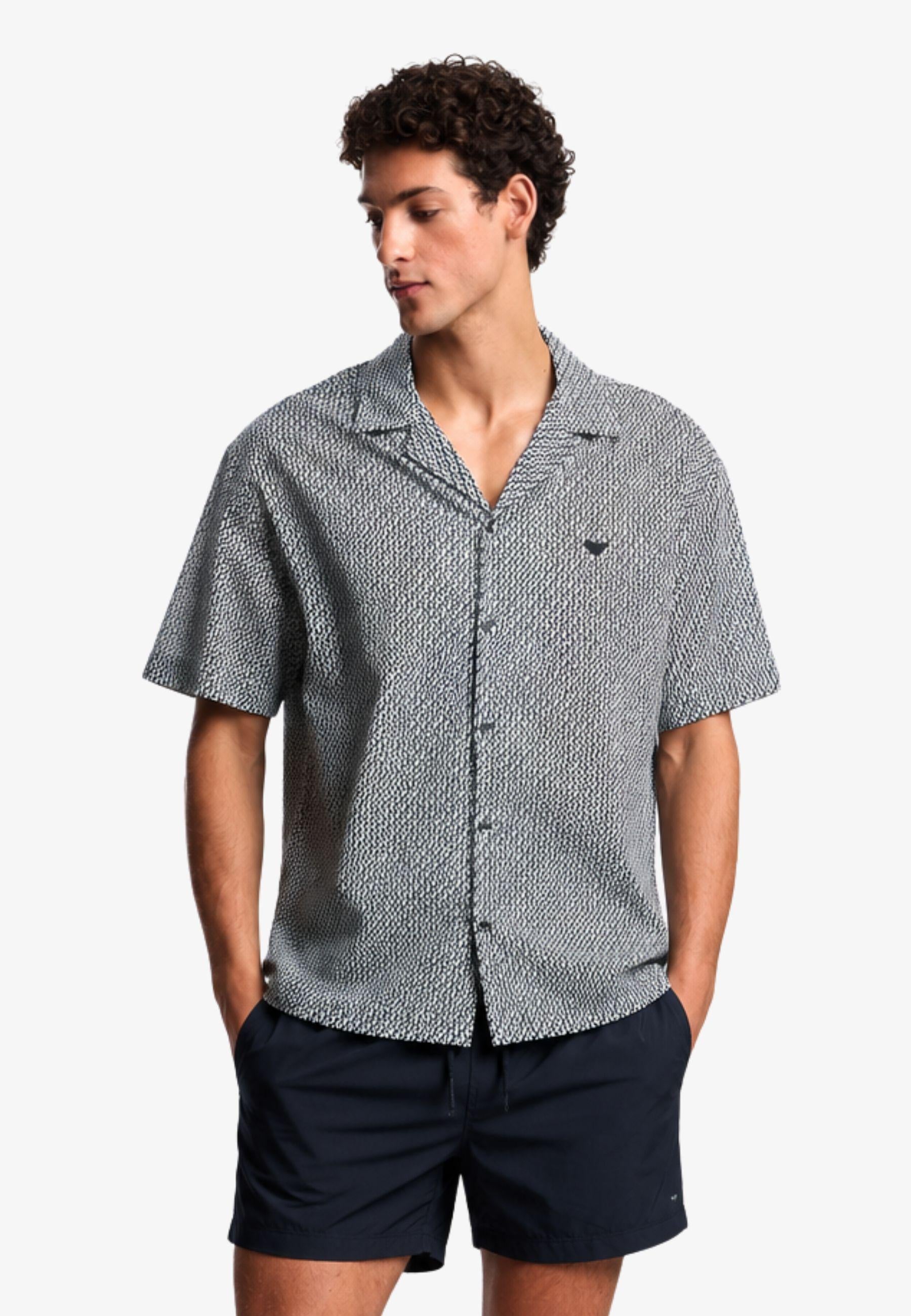 EMPORIO ARMANI - Camicia Beachwear Pattern Mix 