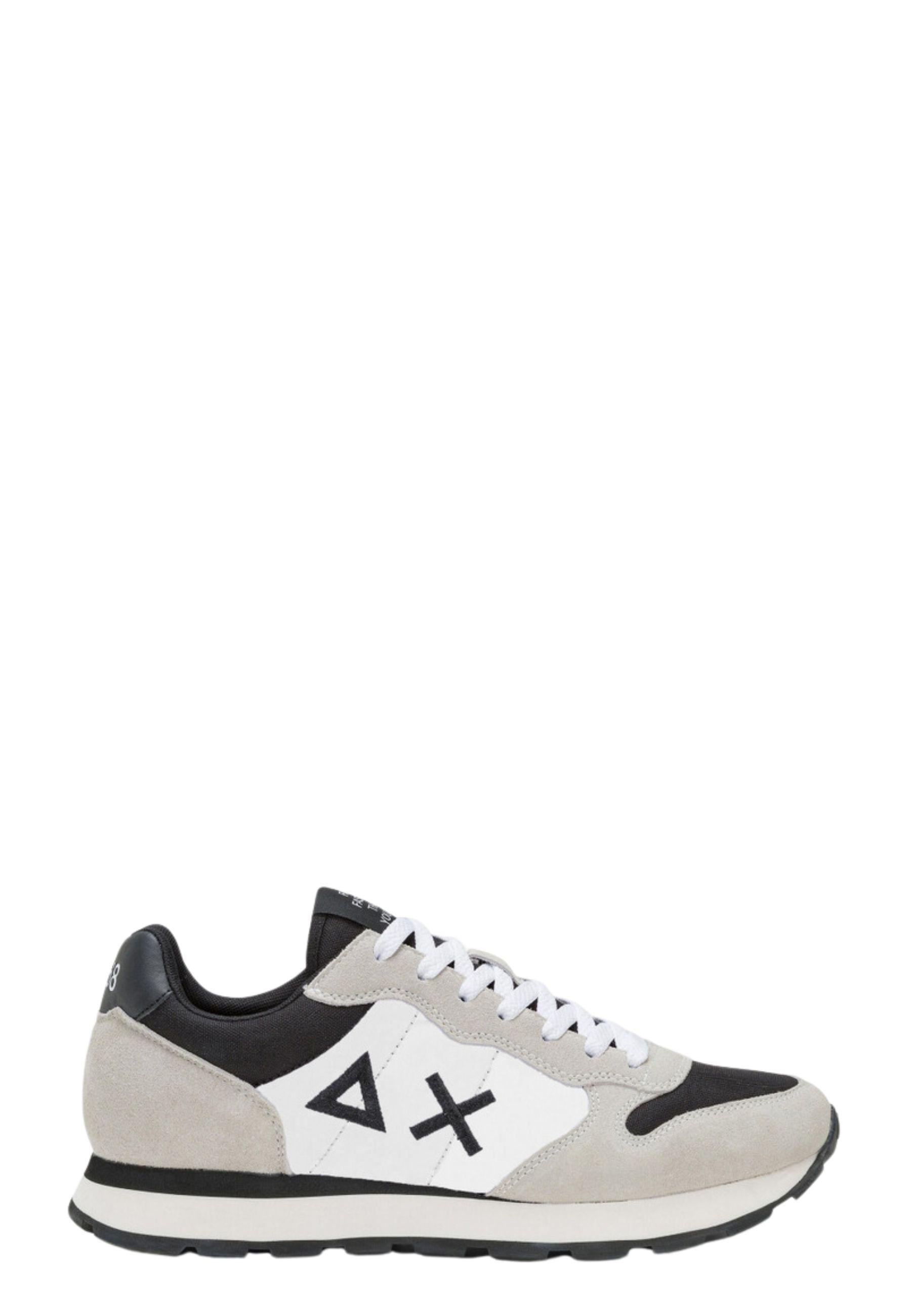 Sneaker Tom Color in nylon e suede Bianco 