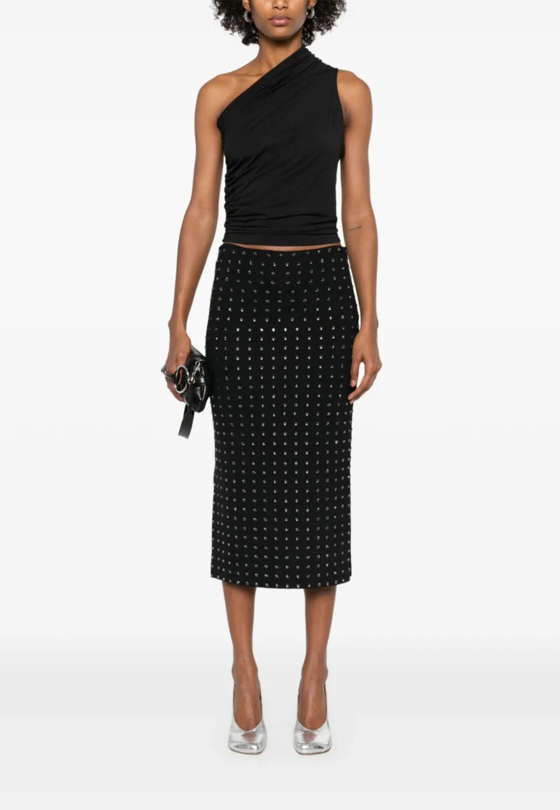Sportmax - Gonna midi con cristalli 