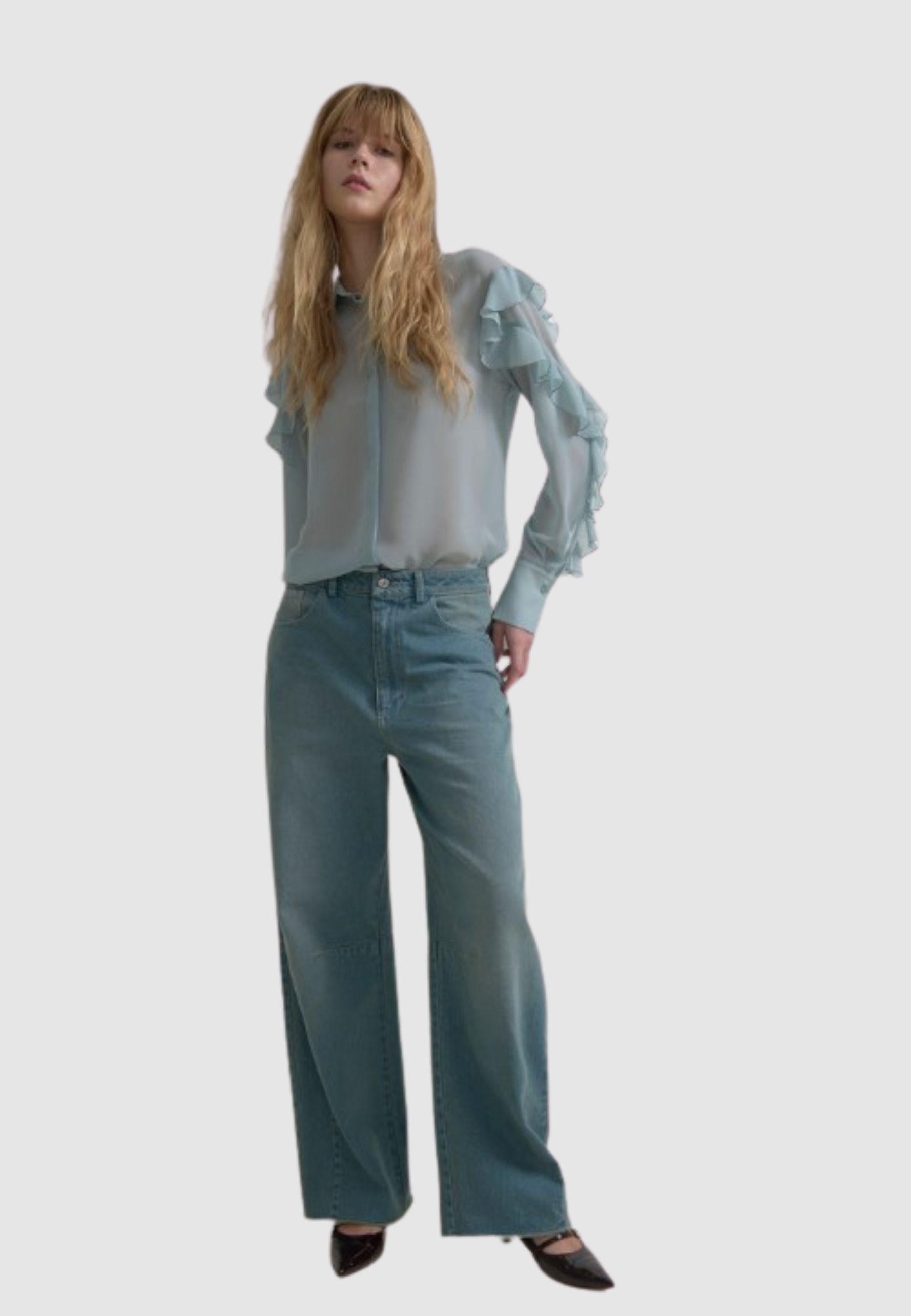 Blusa leggera in poliestere 