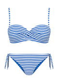 Bikini fascia con tanga reversibile a laccetti