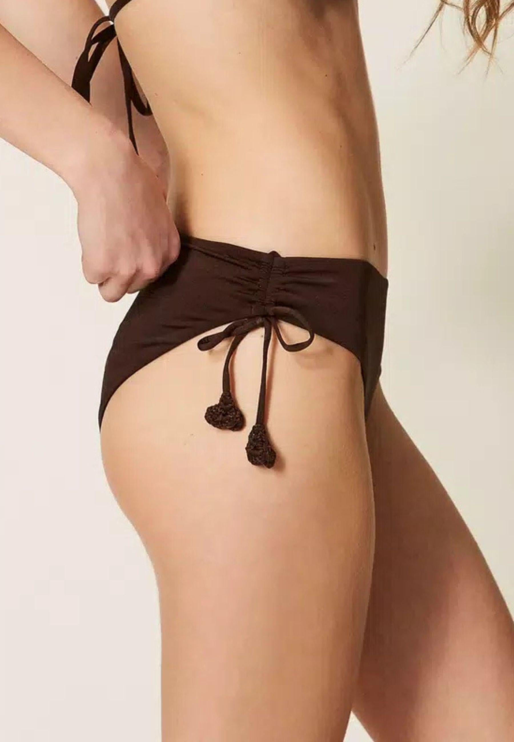 Bikini Push-Up Twinset Coppa C con Profilo Crochet e Slip Regolabile 