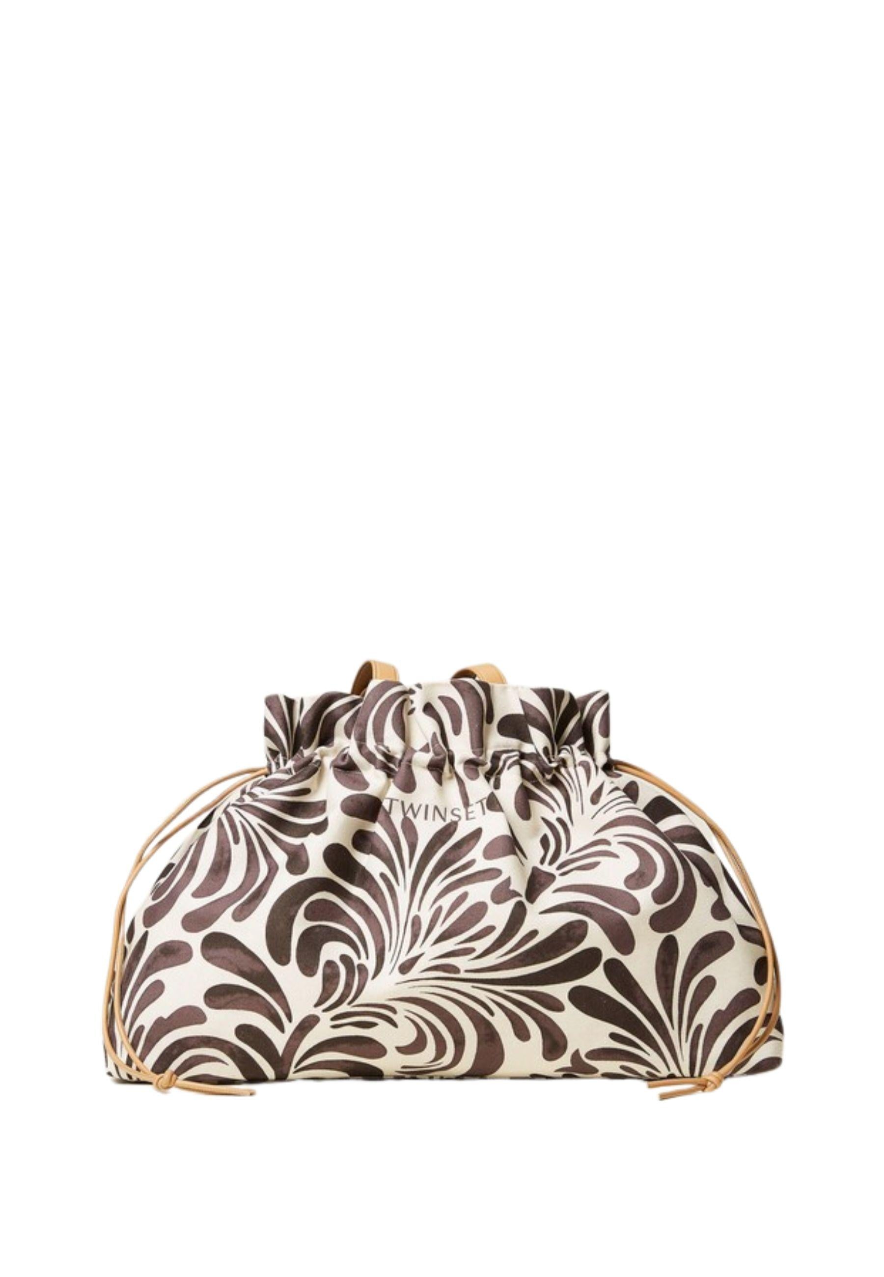 Borsa shopper in canvas stampa Botanical 