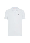 Polo con estampado paisley en algodón blanco