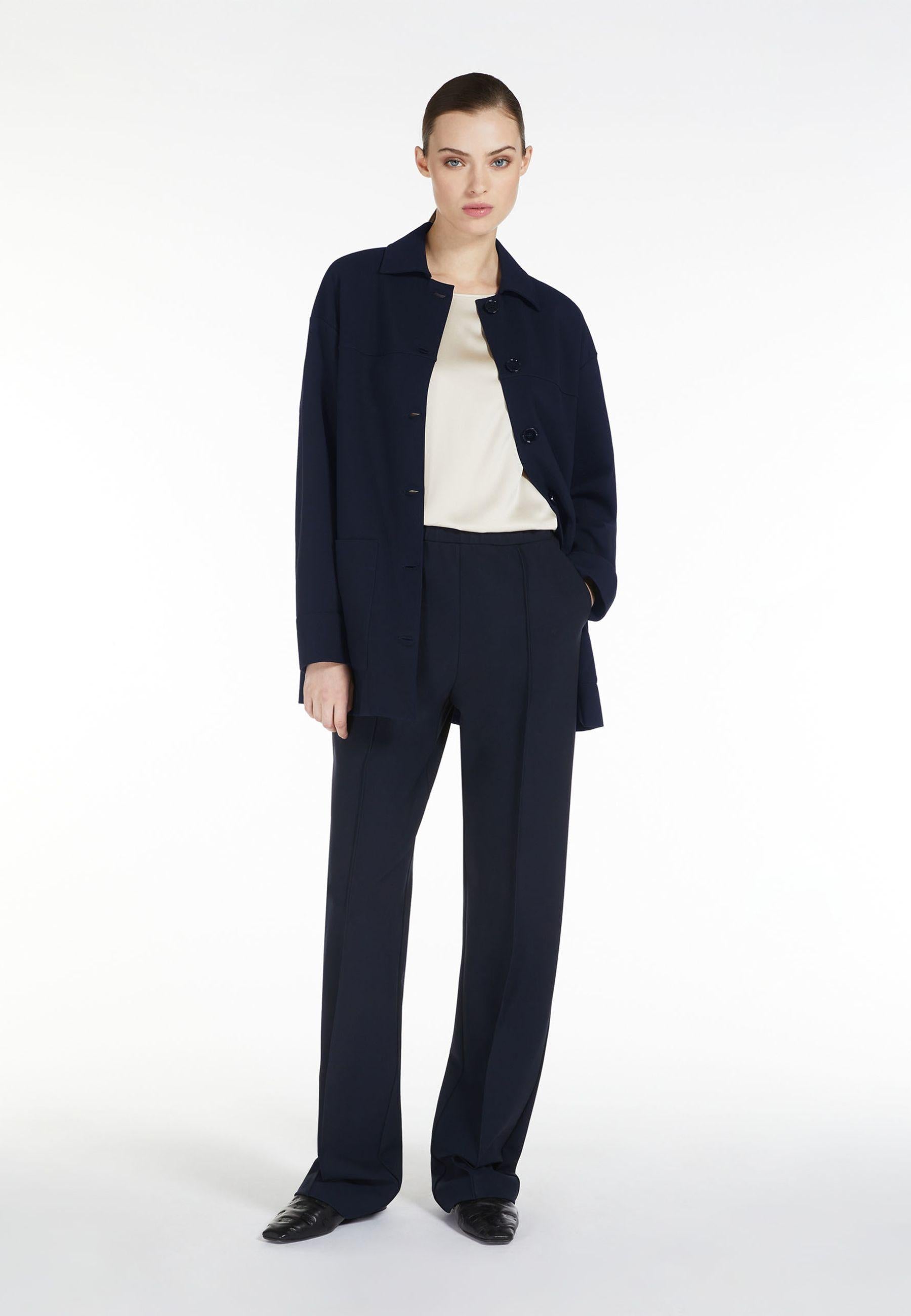Max Mara Leisure - T-shirt in raso di seta stretch 