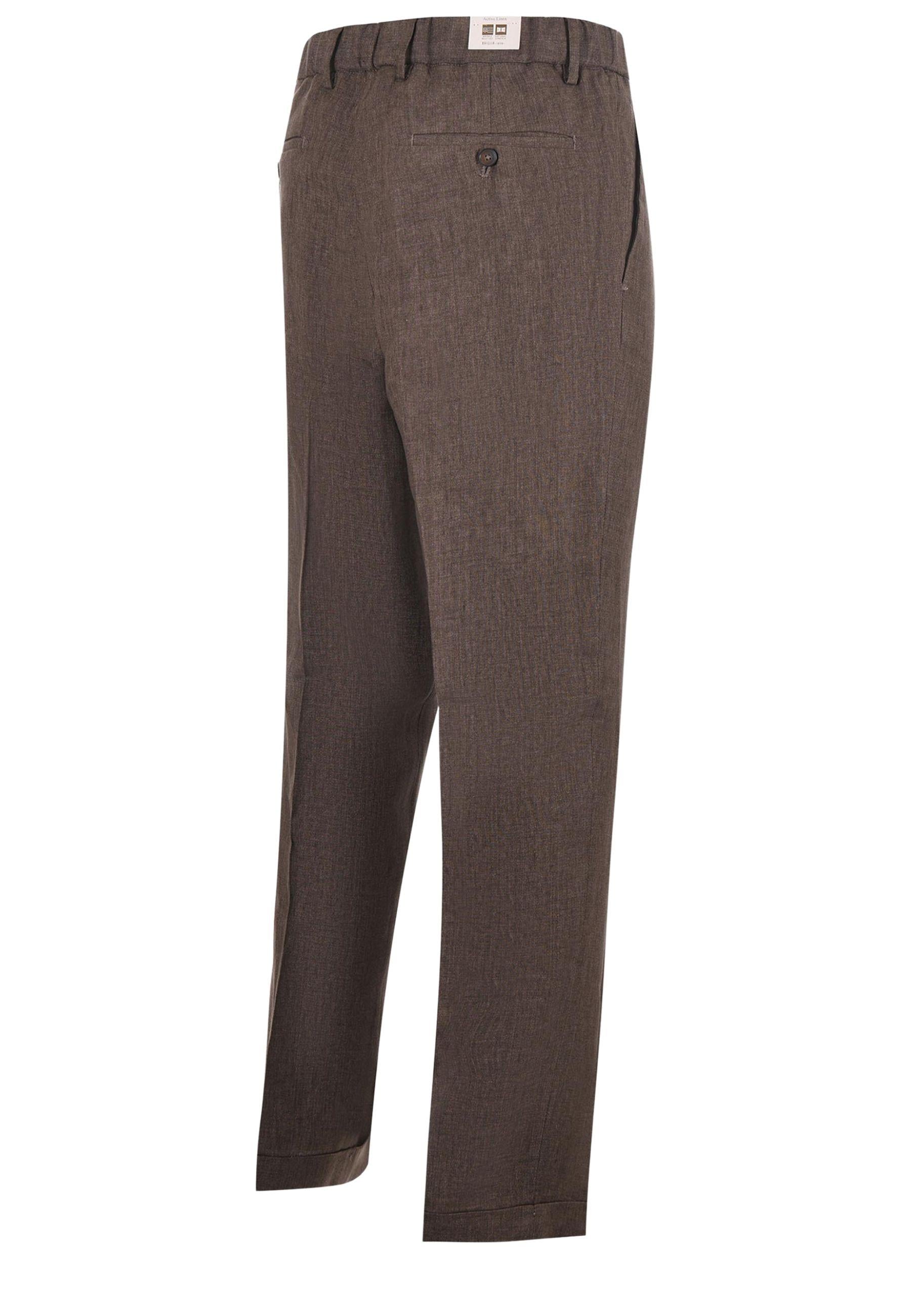Briglia 1949 pantalone uomo 100% lino marrone 