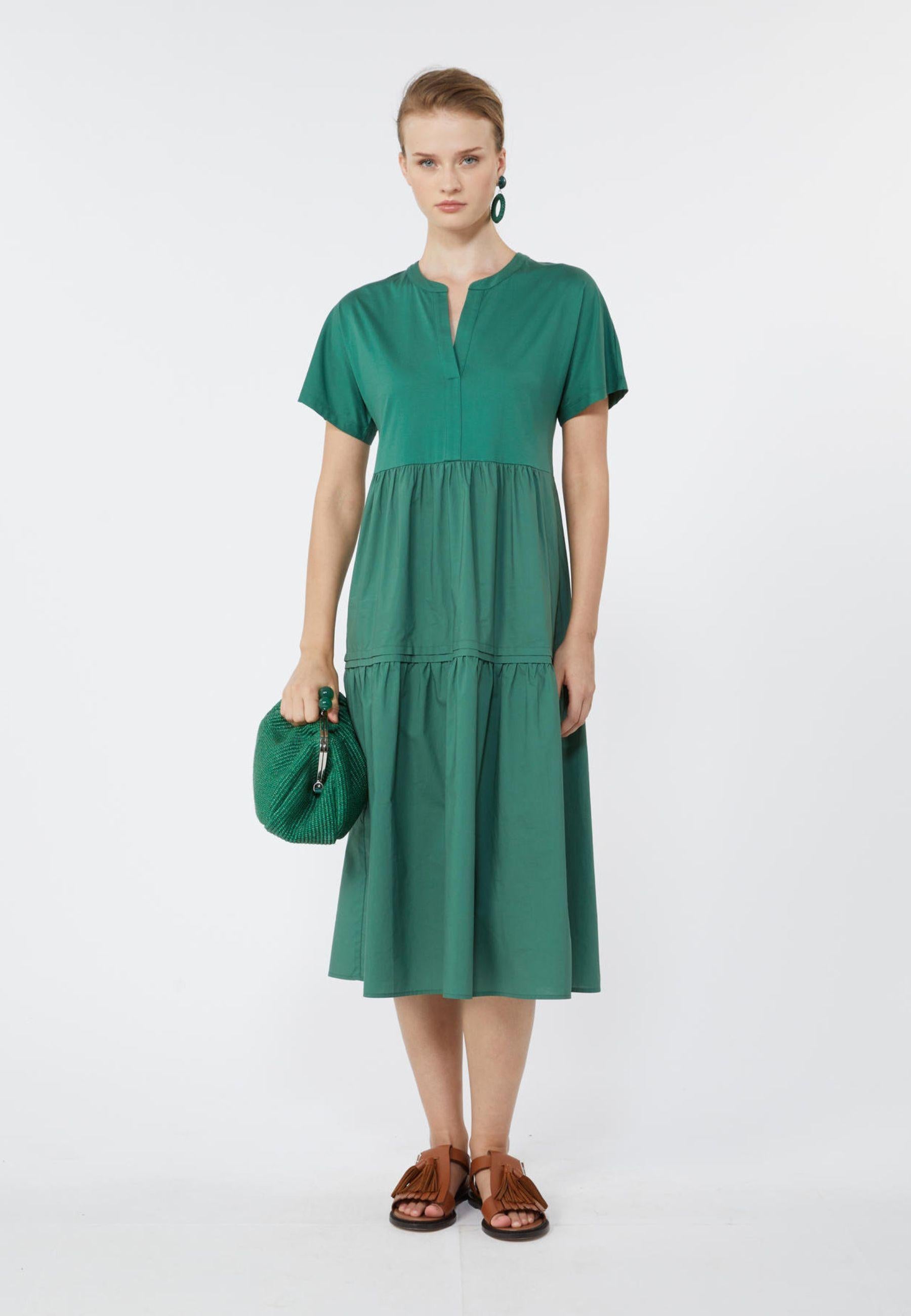 Weekend Max Mara - Abito midi in cotone con balza 