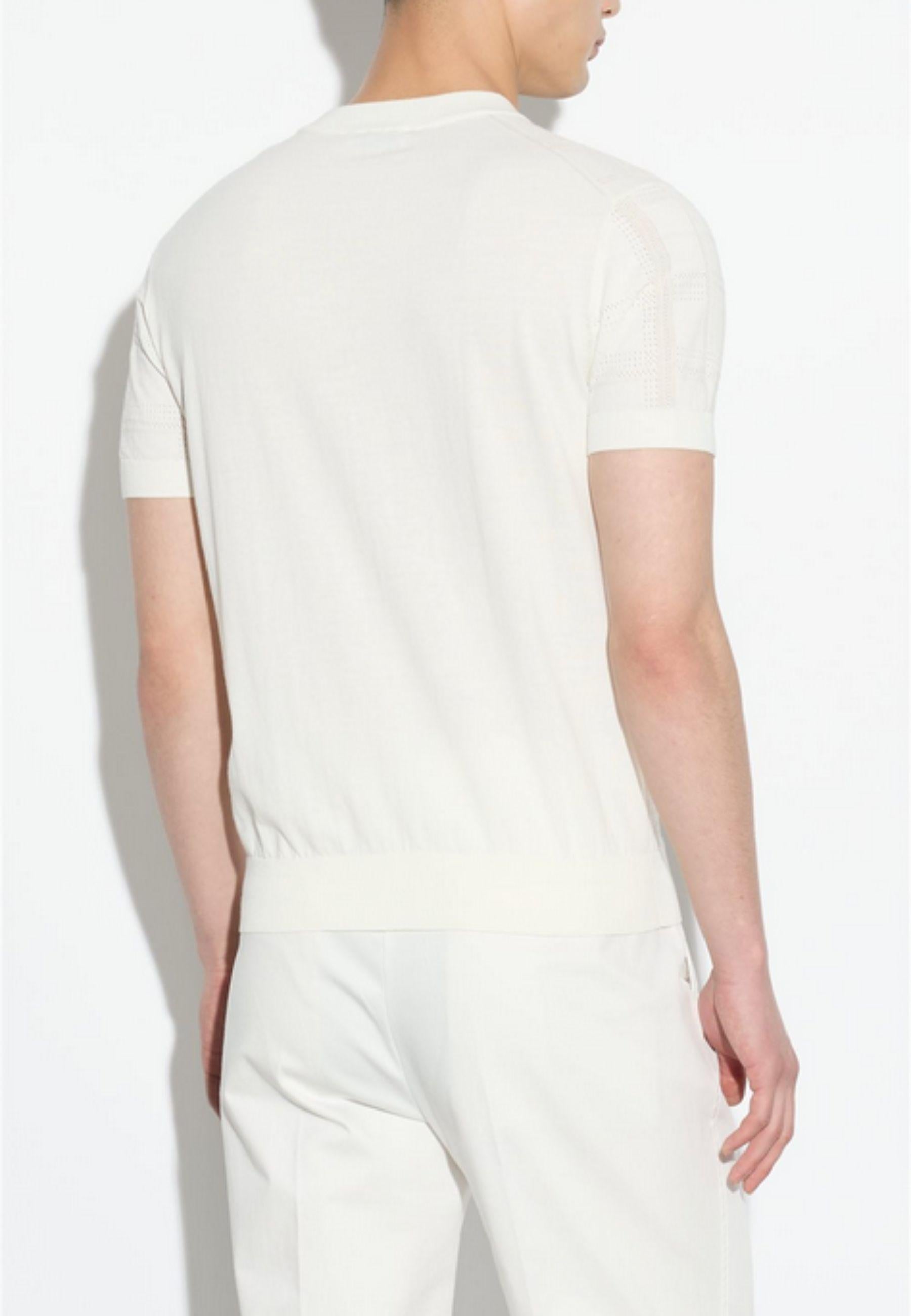 Paolo Pecora - T-shirt in maglia lavorata 