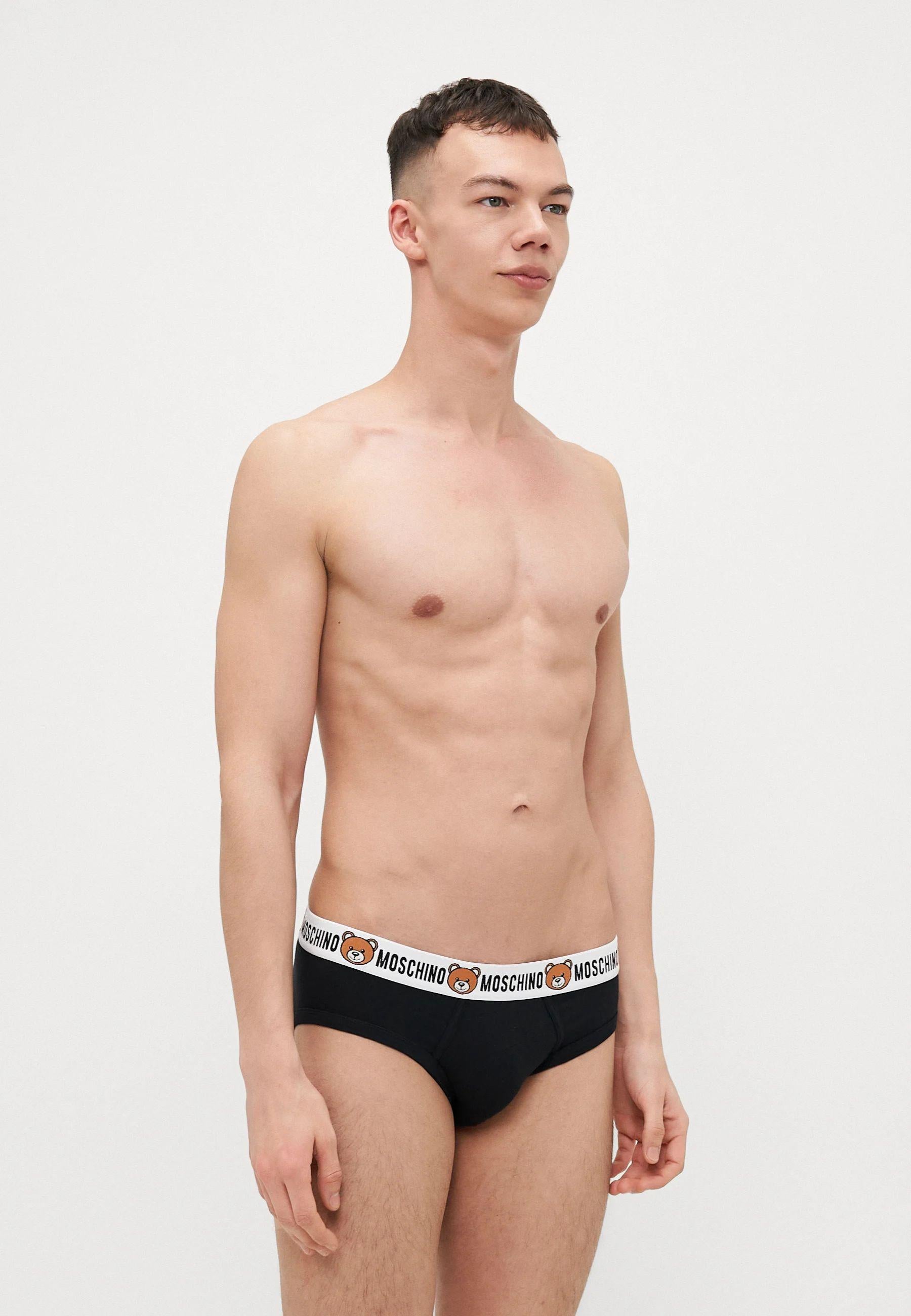 Set 2 Slip Uomo in Jersey con Elastico Teddy Logo 