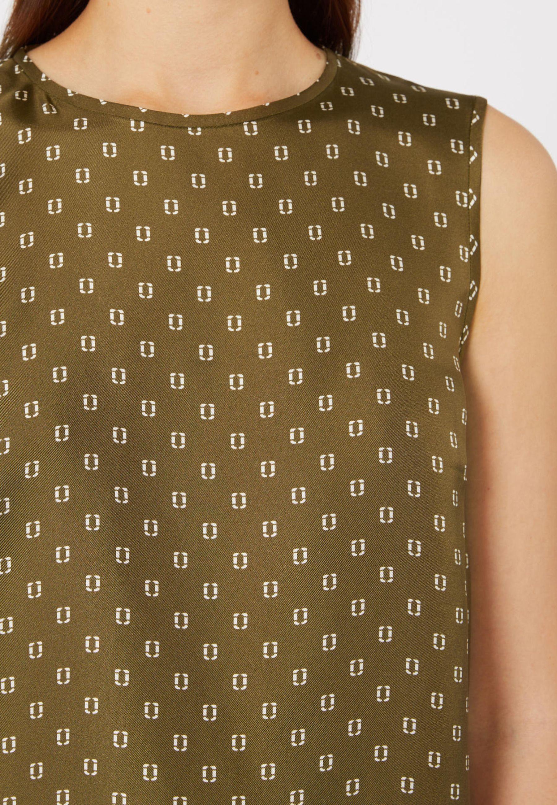 Max Mara Studio - Top in seta con stampa foulard 