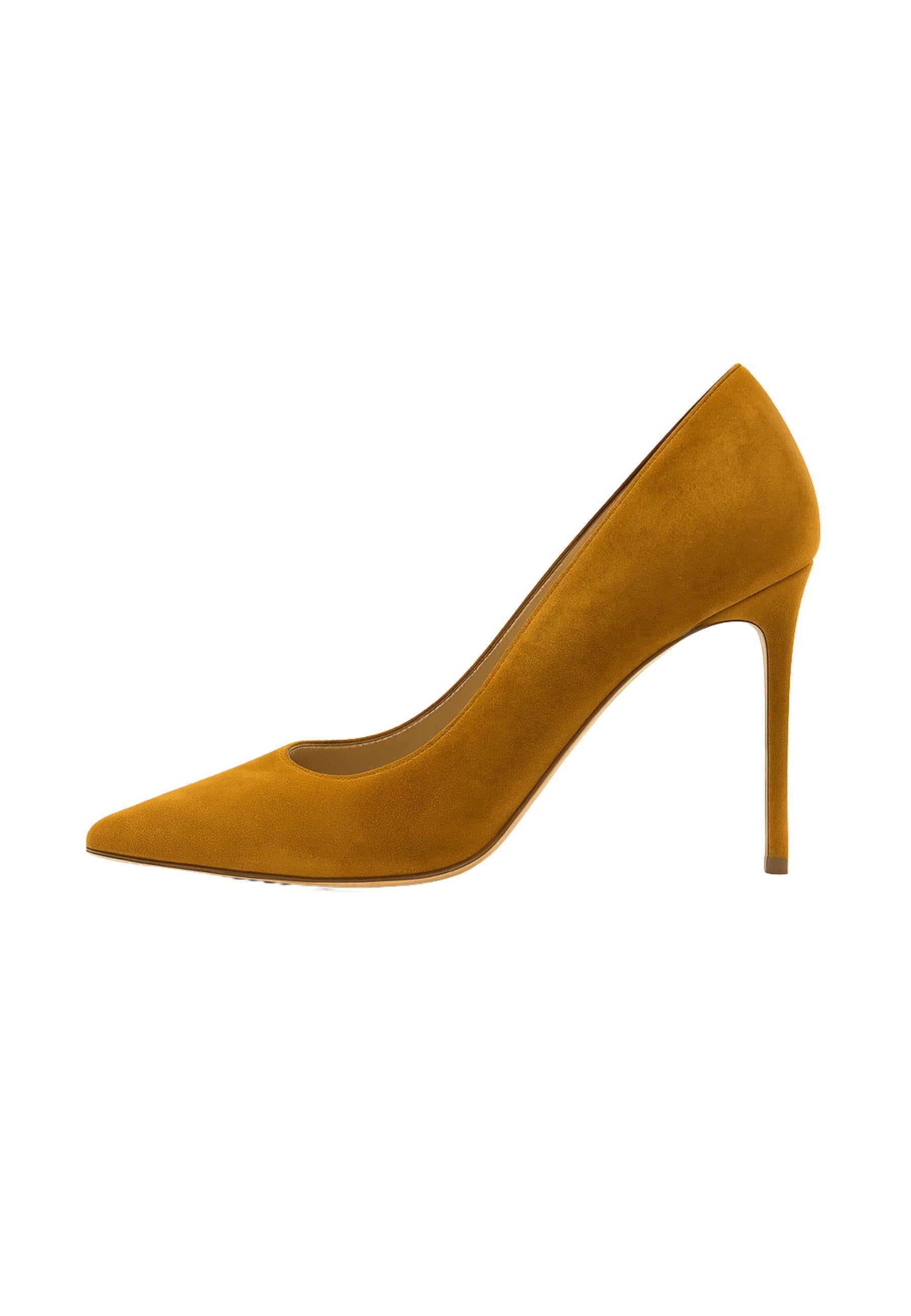 FRANCESCO SACCO Décolleté in camoscio cognac - Tacco 9 cm 