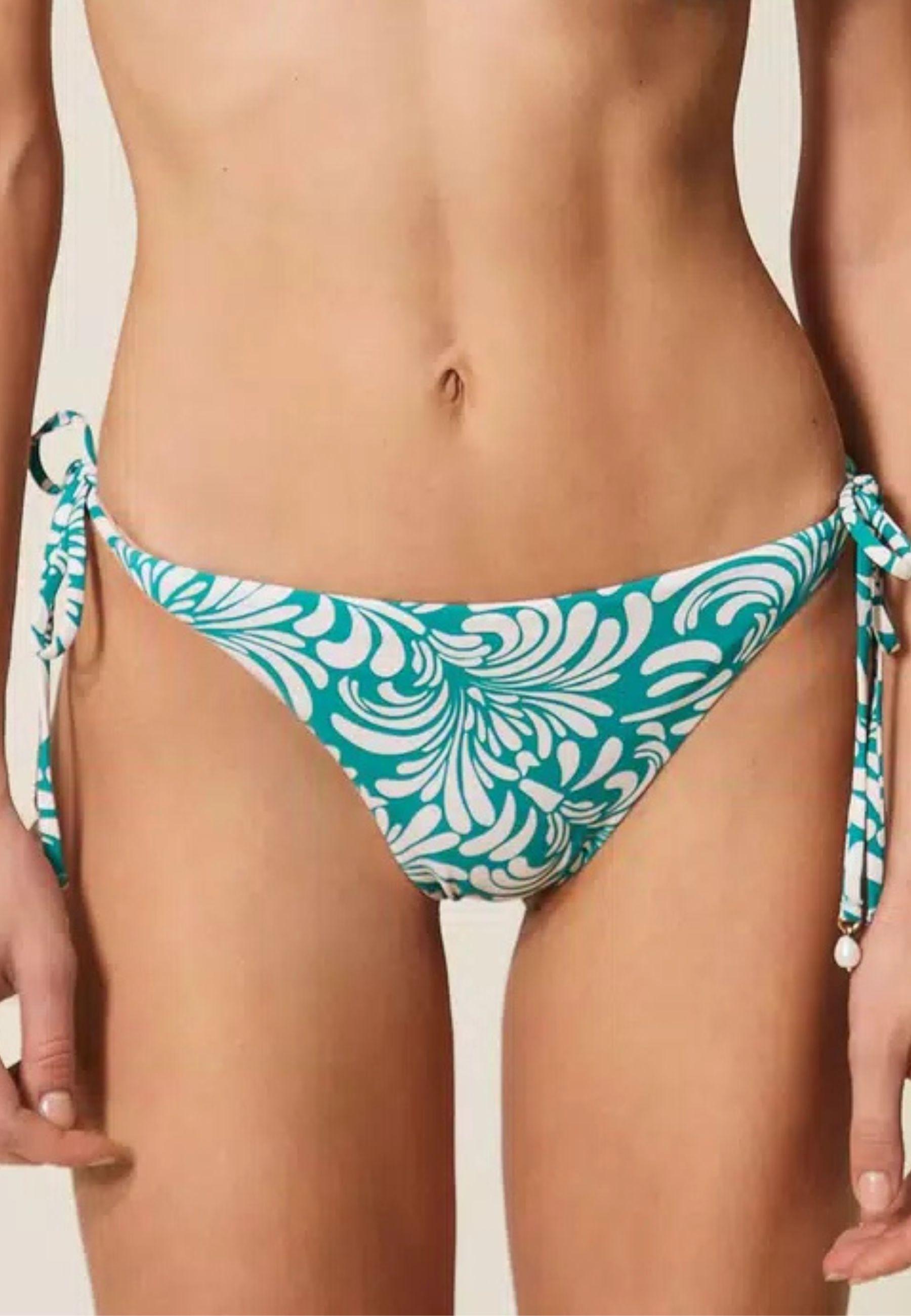 Bikini push-up COPPA C con stampa botanica <BR/> 