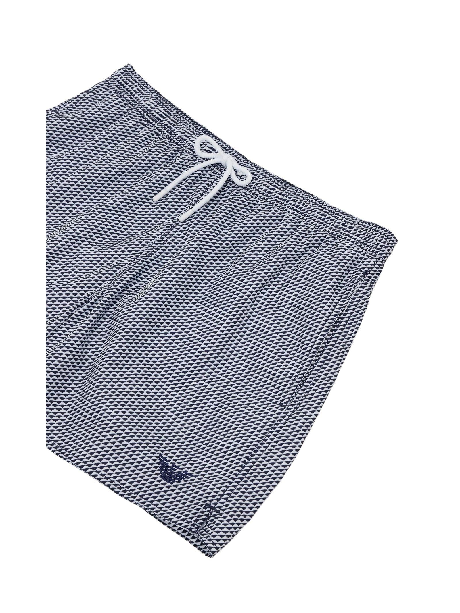Costume boxer con micro pattern 