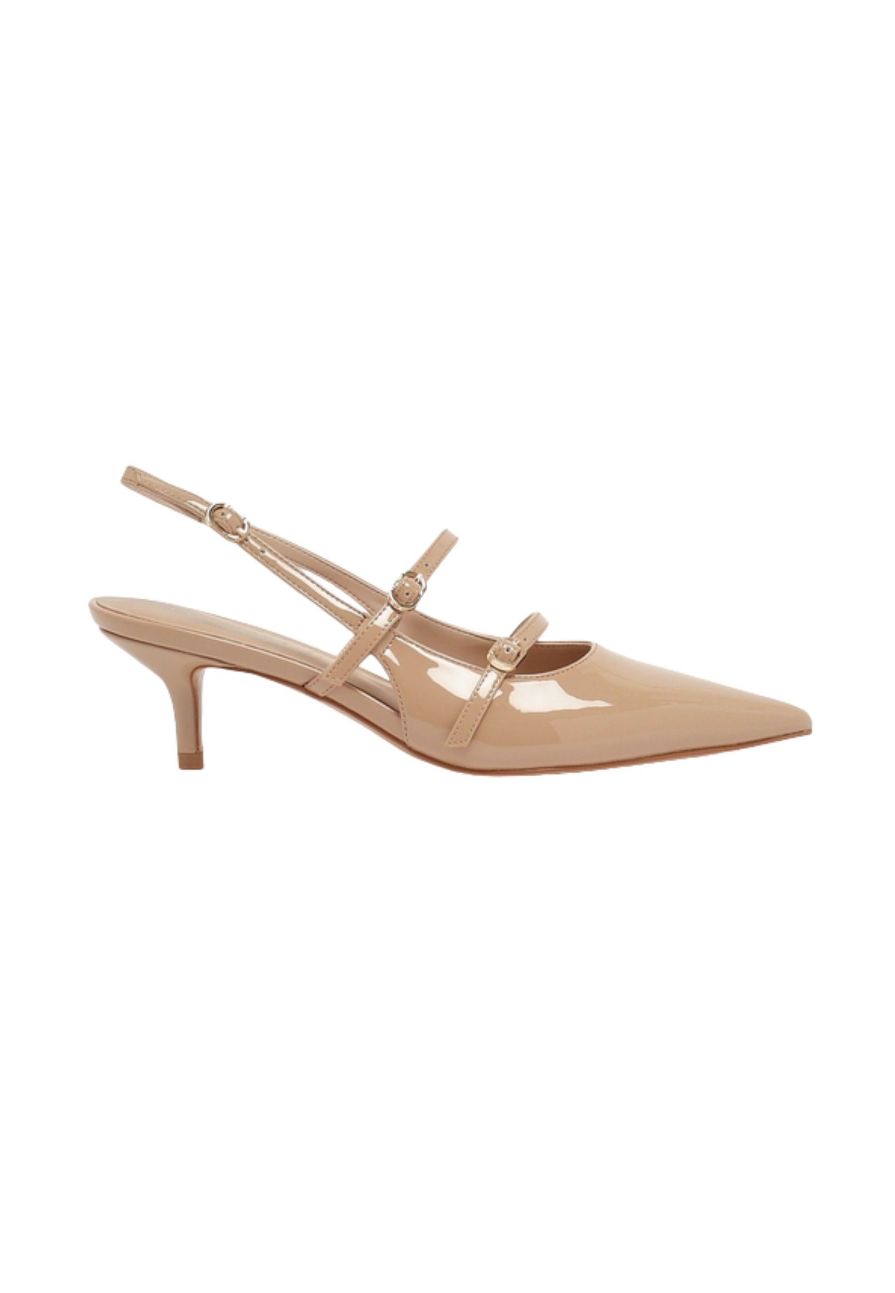 Décolleté sling back con cinturini 