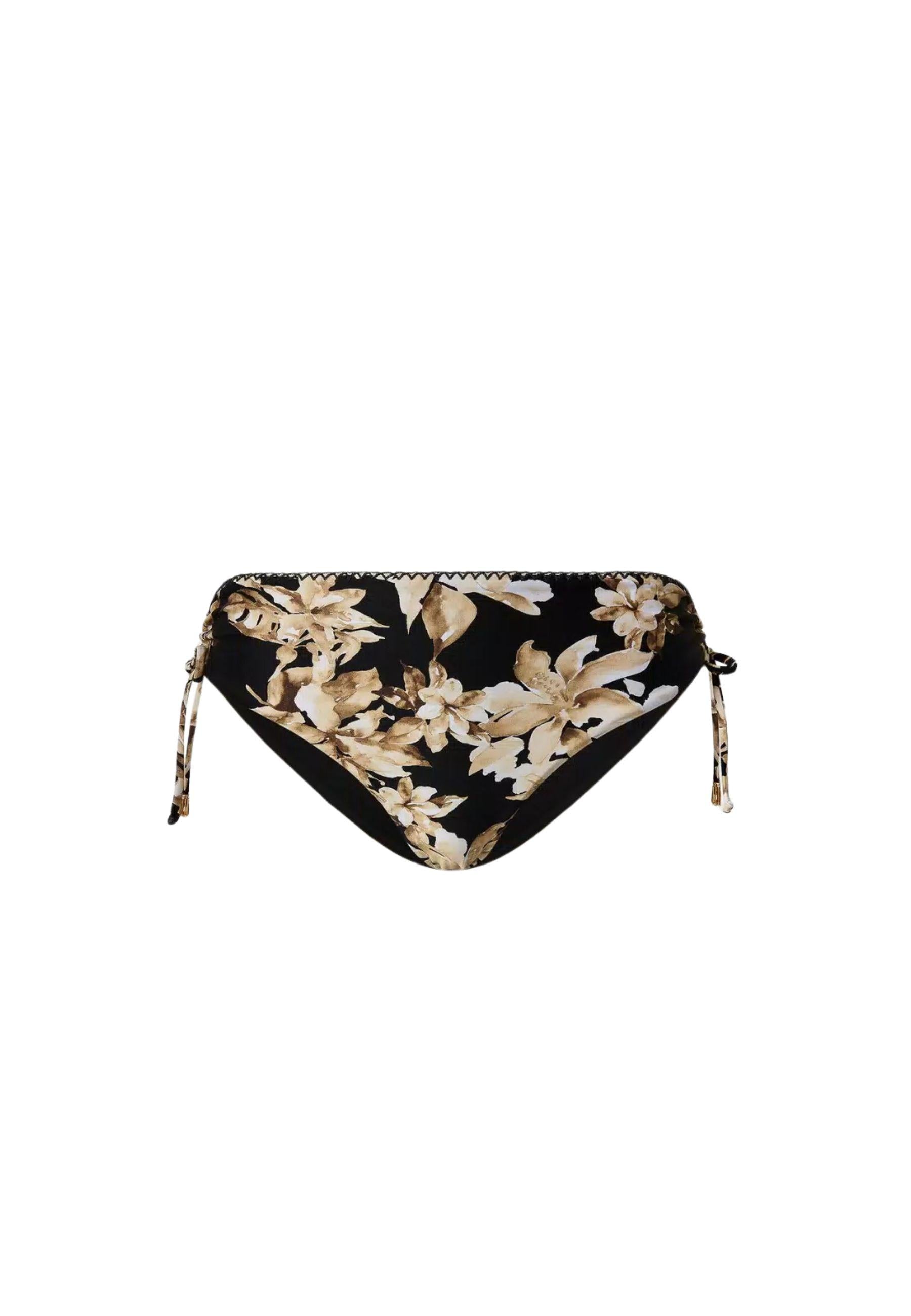 Slip da bagno a fiori con coulisse 