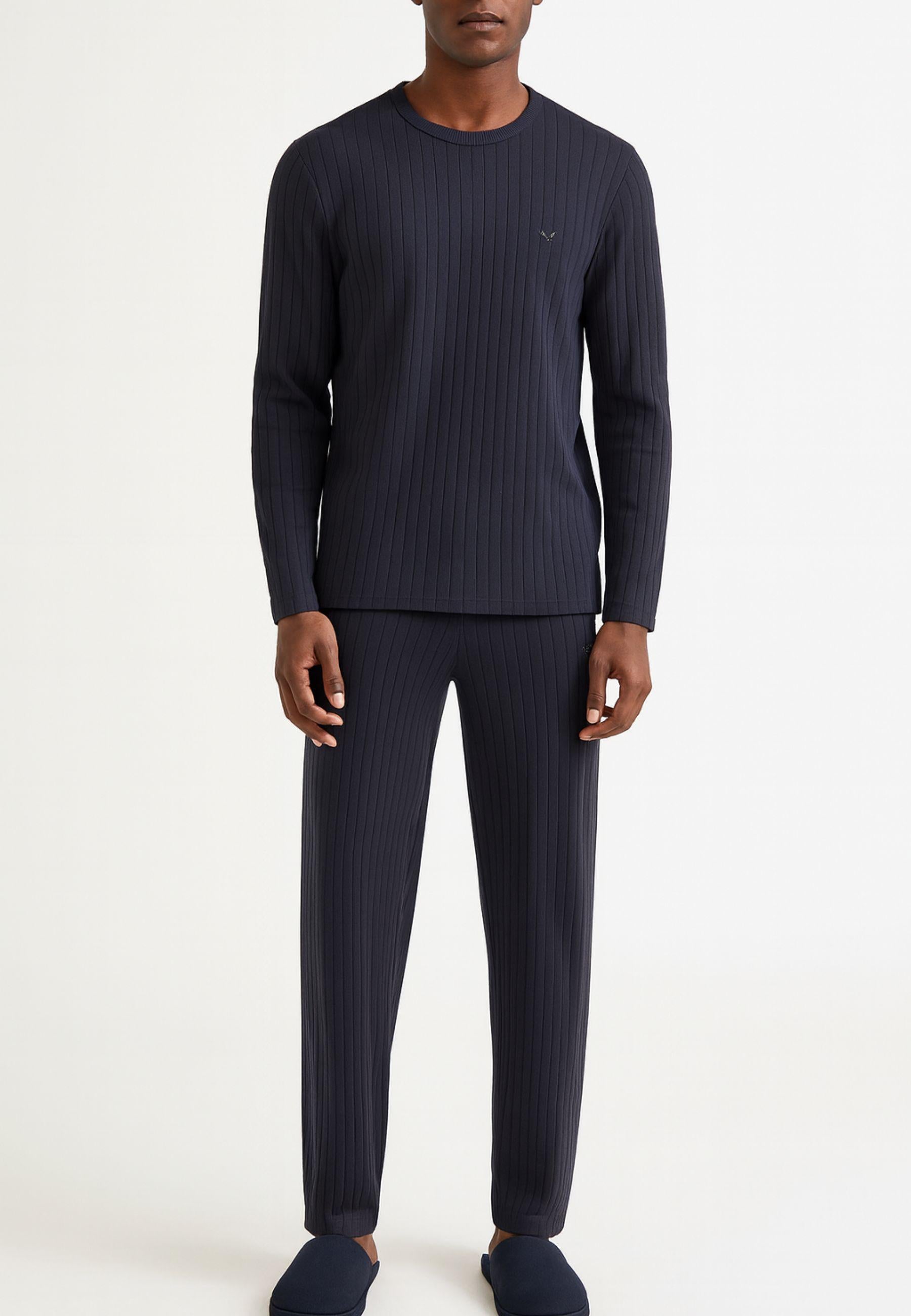 Pigiama in misto modal Winter stripe 