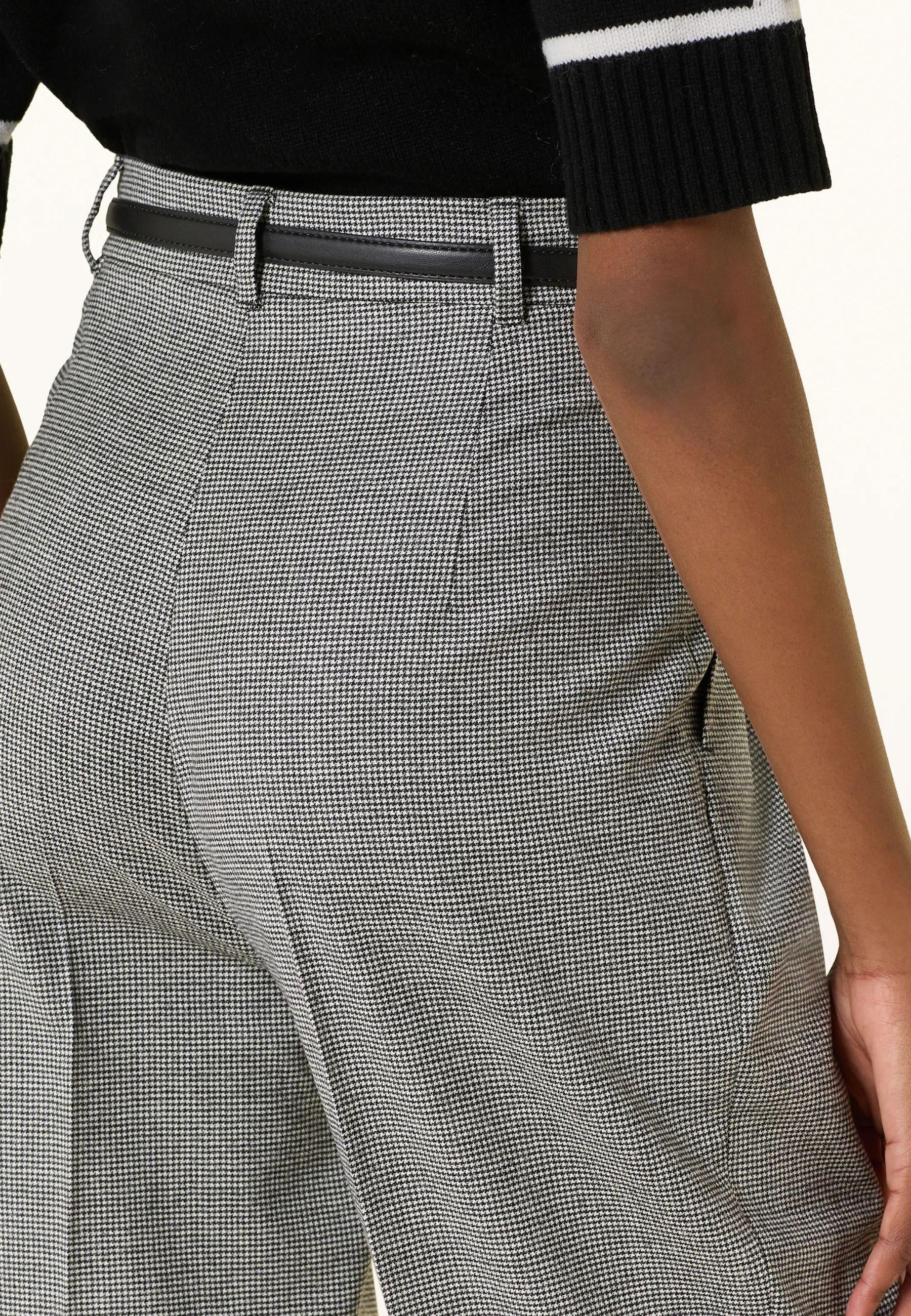 Max Mara Studio Pantaloni Donna Rania in flanella di lana stretch 