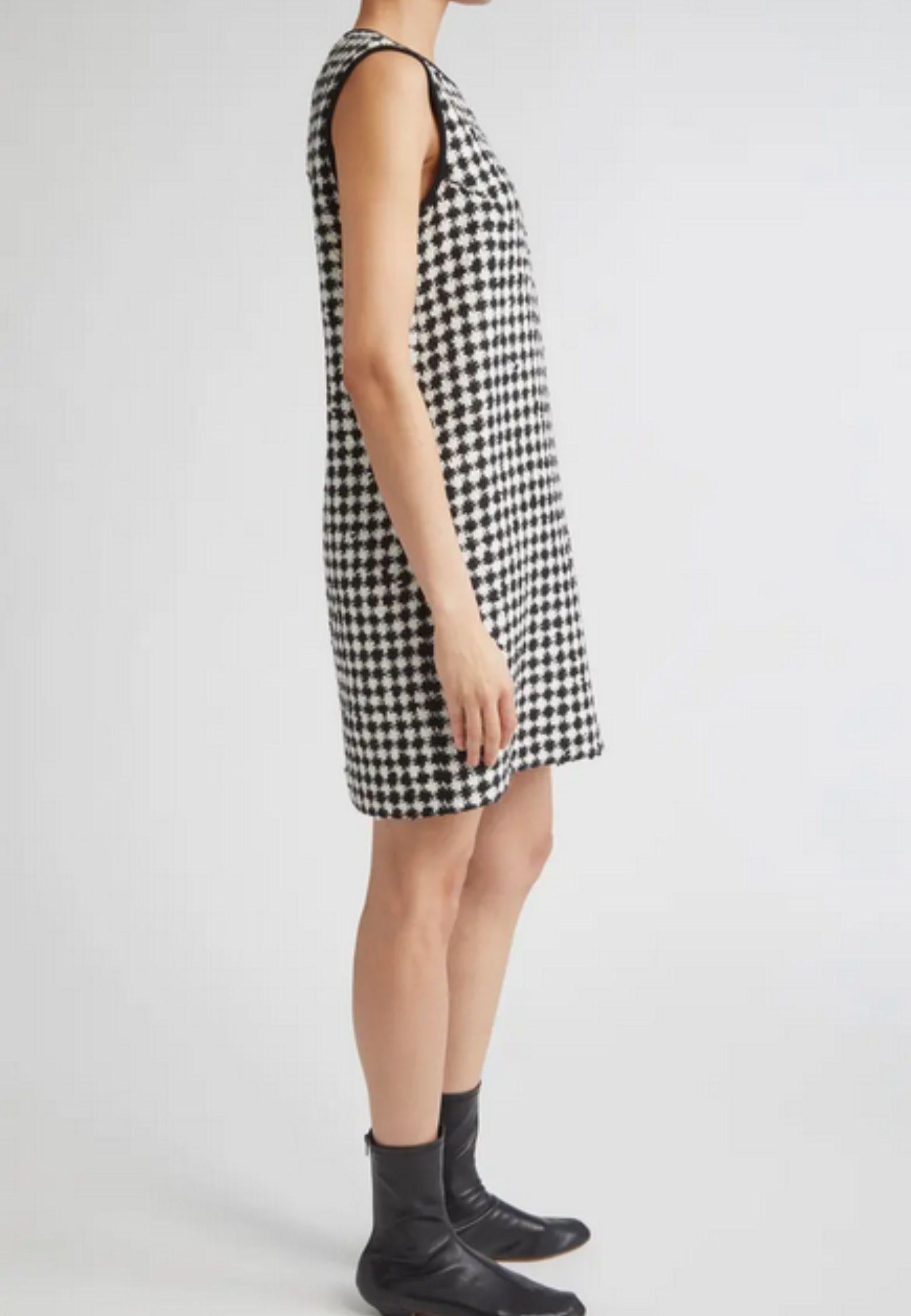 Max Mara Studio - Abito shift in tweed pied-de-poule 