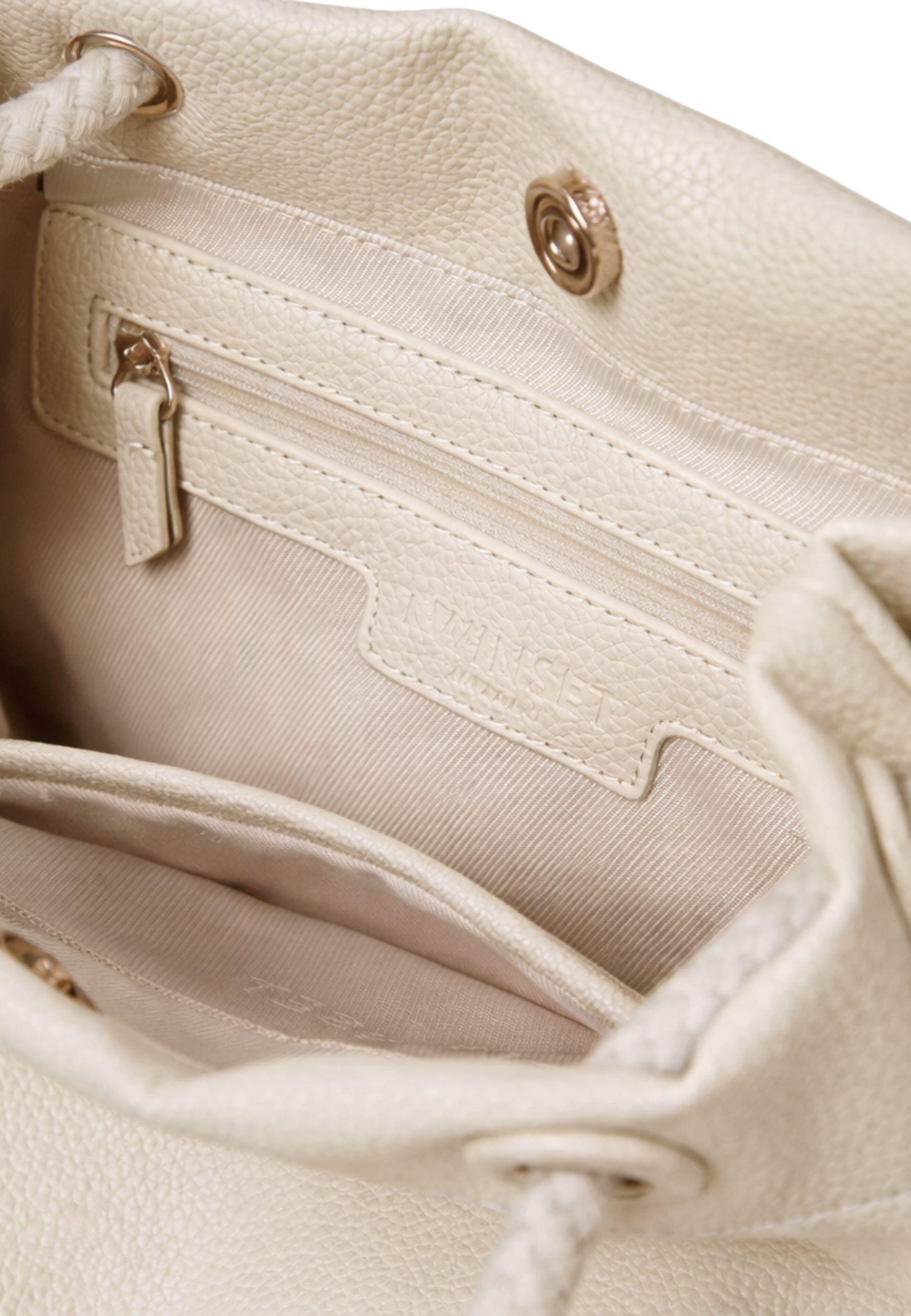 Borsa secchiello con manici in corda 