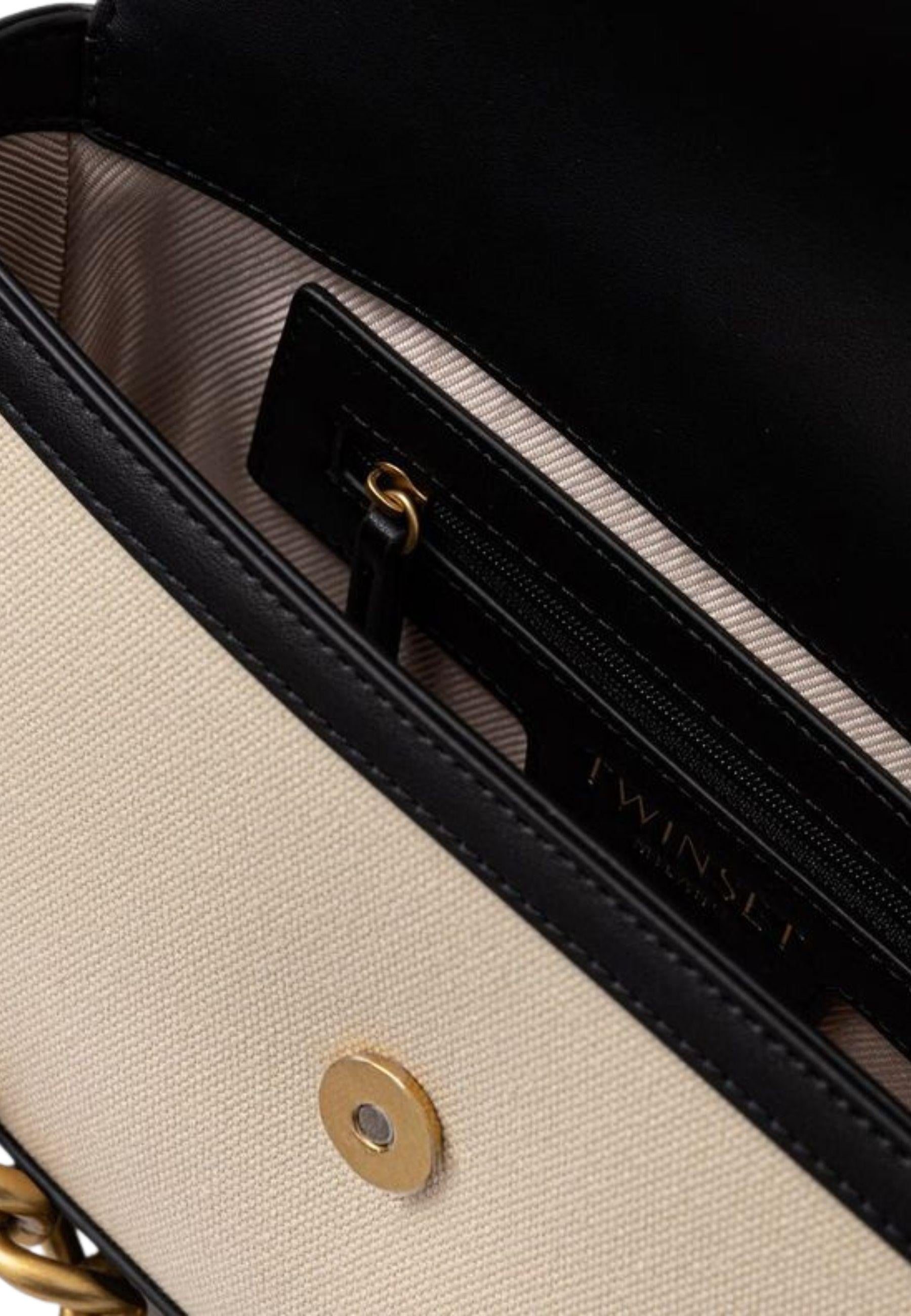 Borsa a Tracolla in Canvas con Catena 